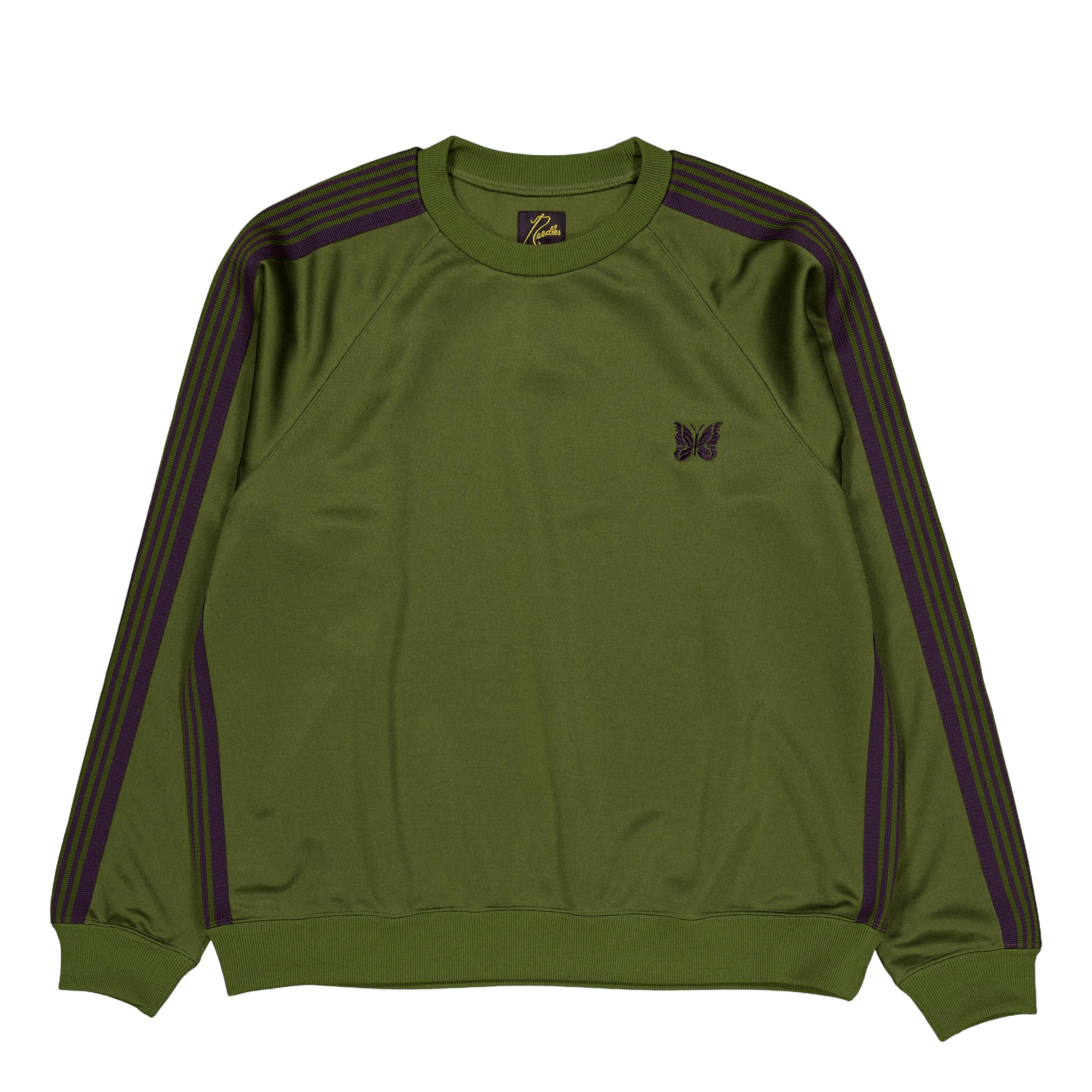 Needles Track Crew Neck Shirt B - olive