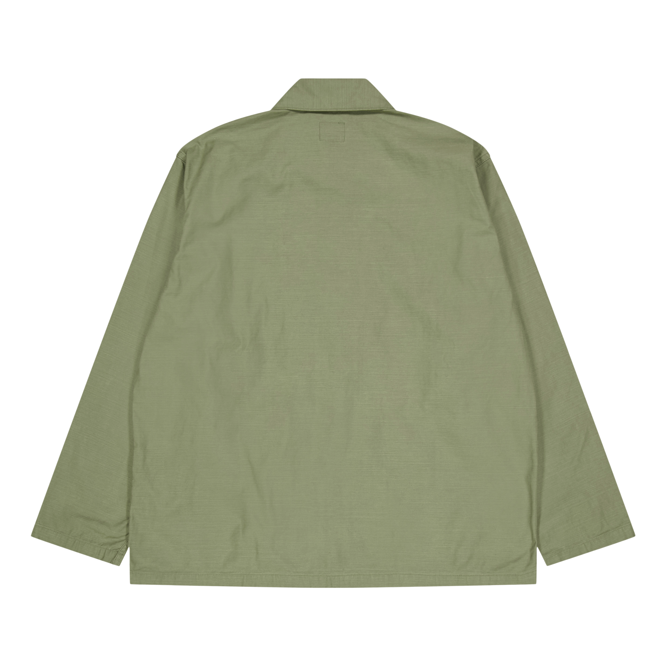 Needles L/s Fatigue Shirt - Back Satee A - olive