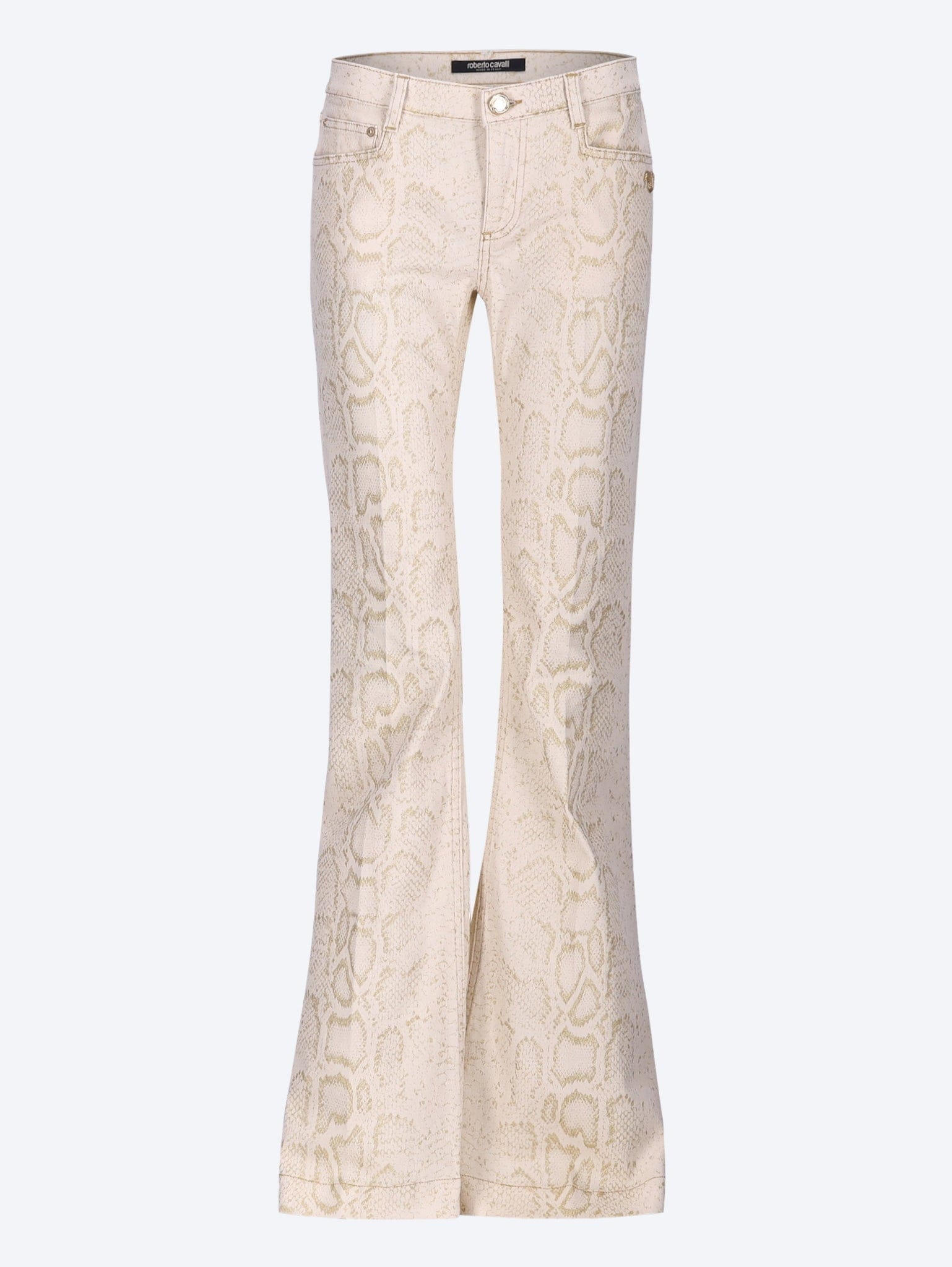 Roberto Cavalli Python skin jeans