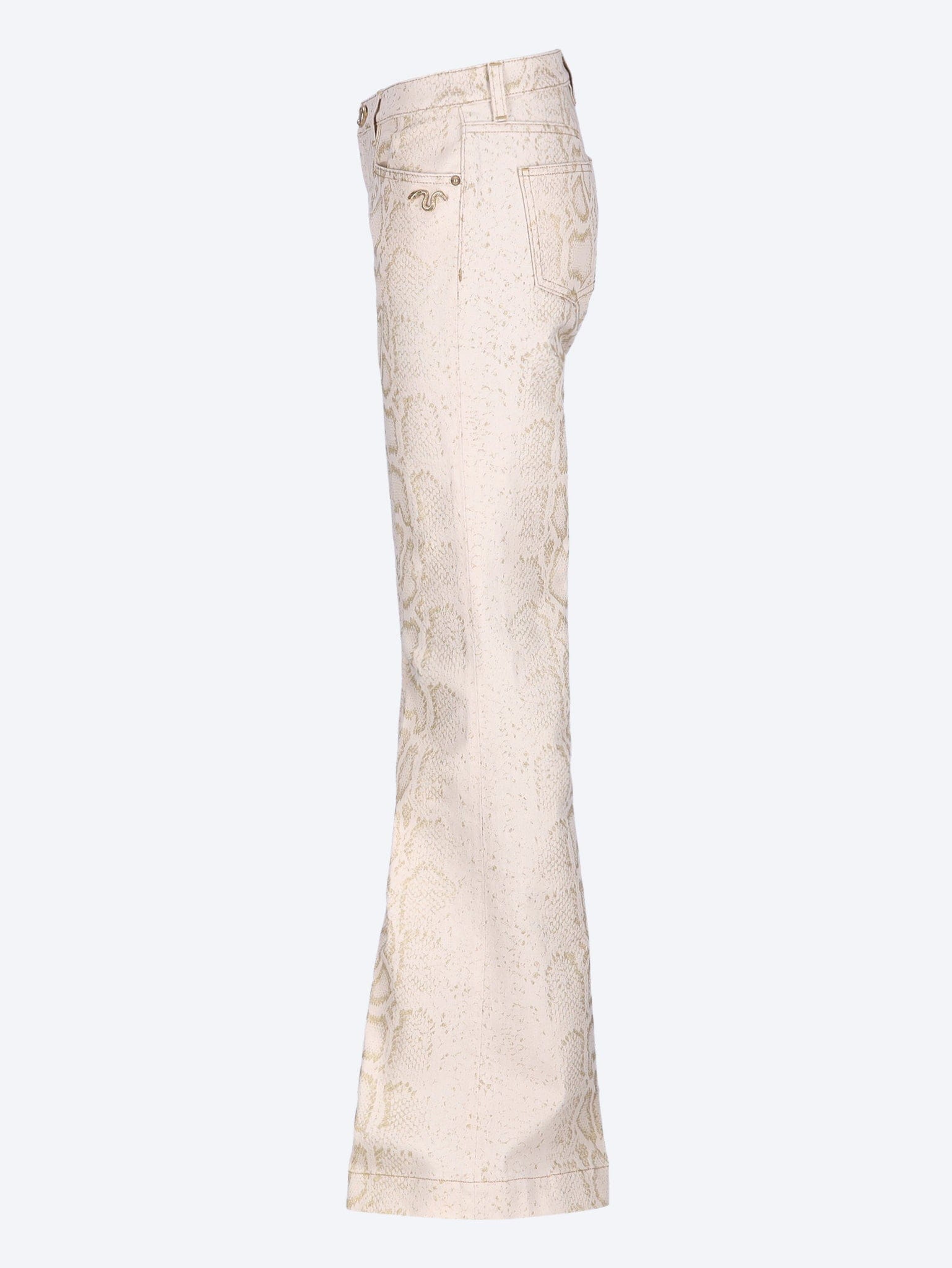 Roberto Cavalli Python skin jeans