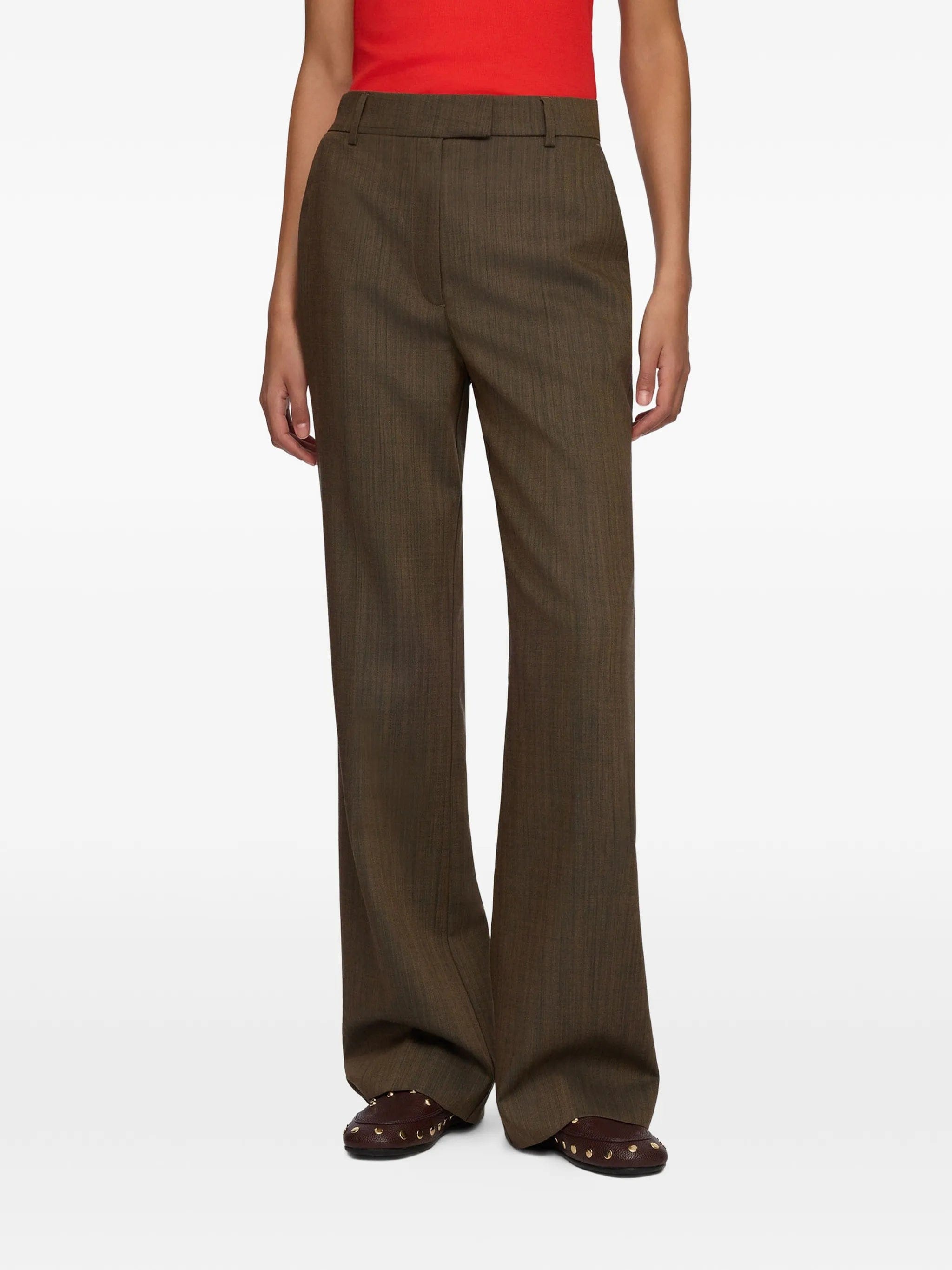 GANNI mélange - effect trousers