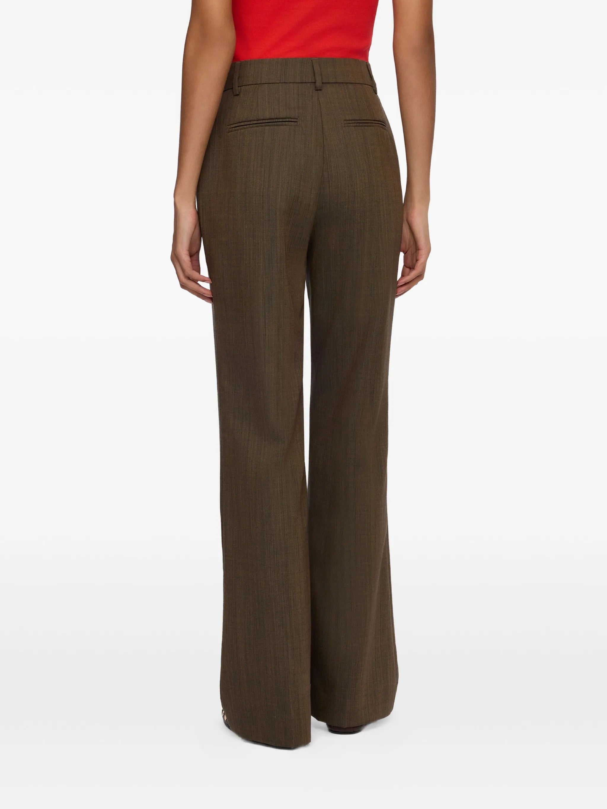 GANNI mélange - effect trousers