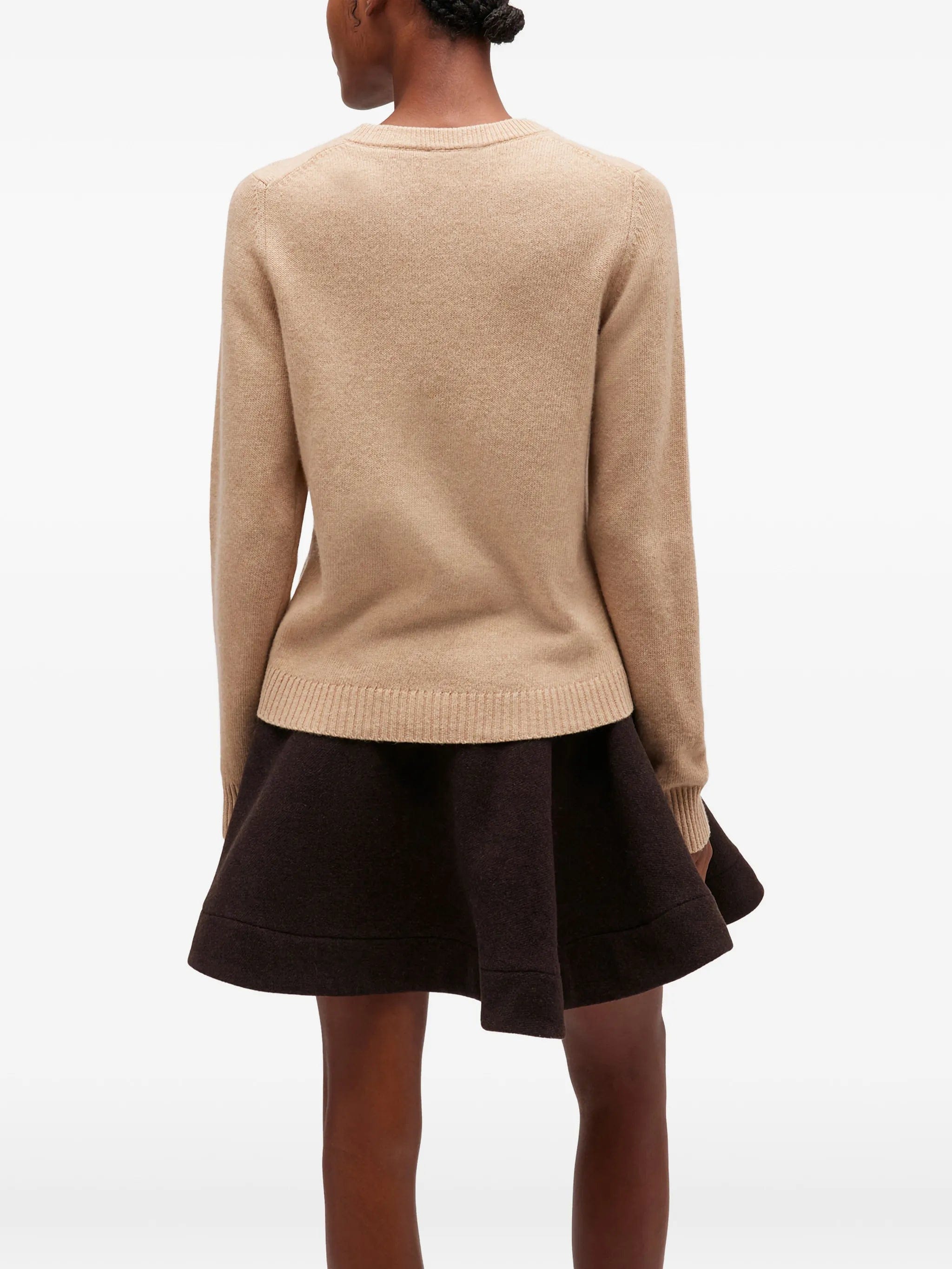 GANNI graphic wool sweater