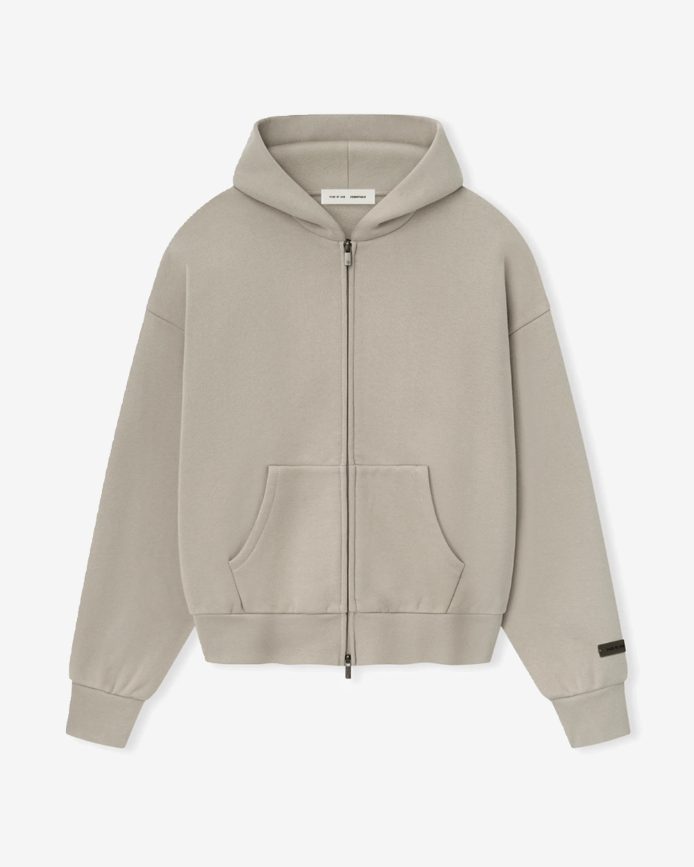 FOG ESSENTIALS SS25 CLASSIC FULL ZIP UP HOODIE TIMBER