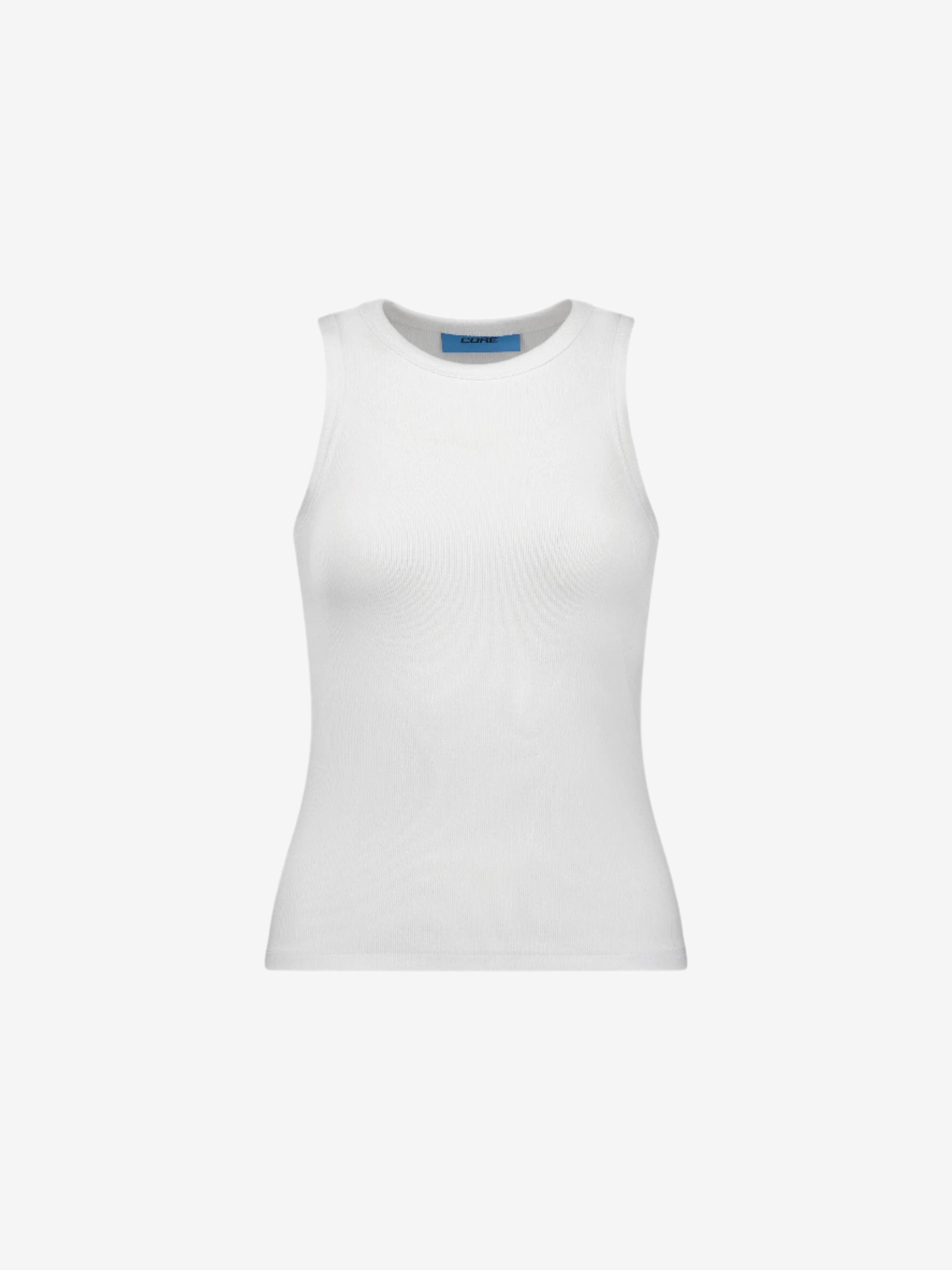 Prior Archives CORE Essentials Fitted Ribbed Tank Arctic