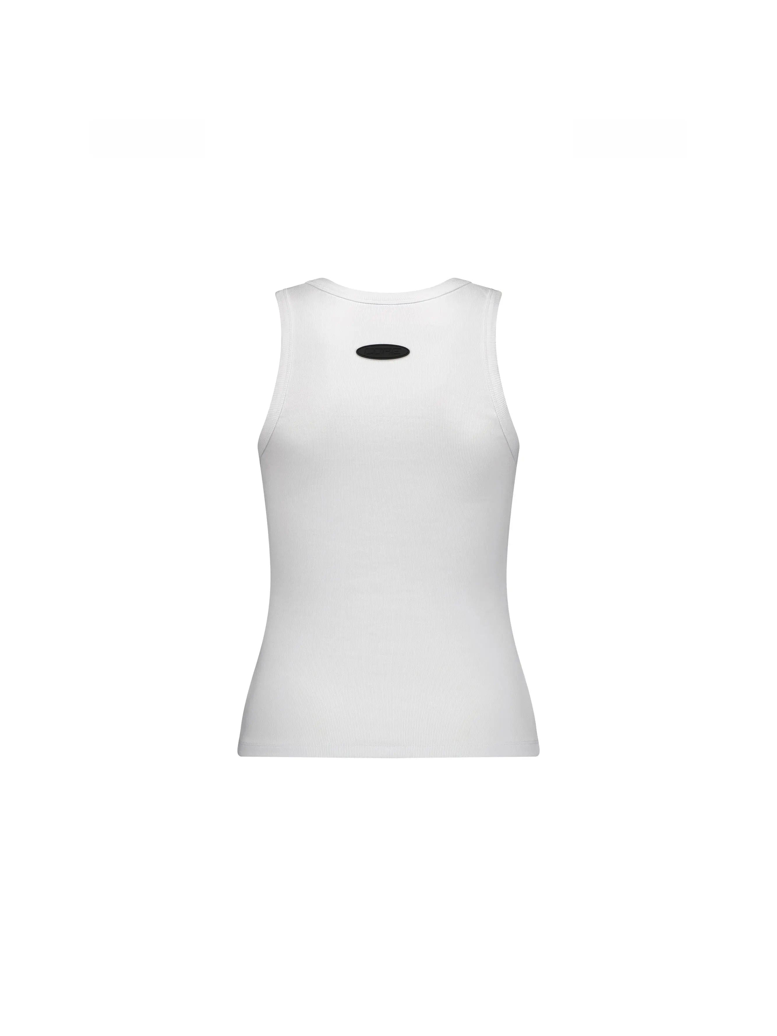 Prior Archives CORE Essentials Fitted Ribbed Tank Arctic