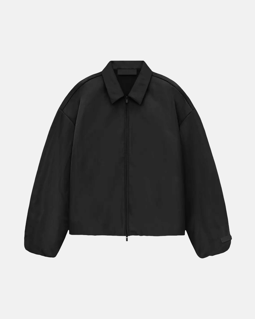 FOG ESSENTIALS FW24 TEXTURED NYLON TRUCKER JACKET JET BLACK