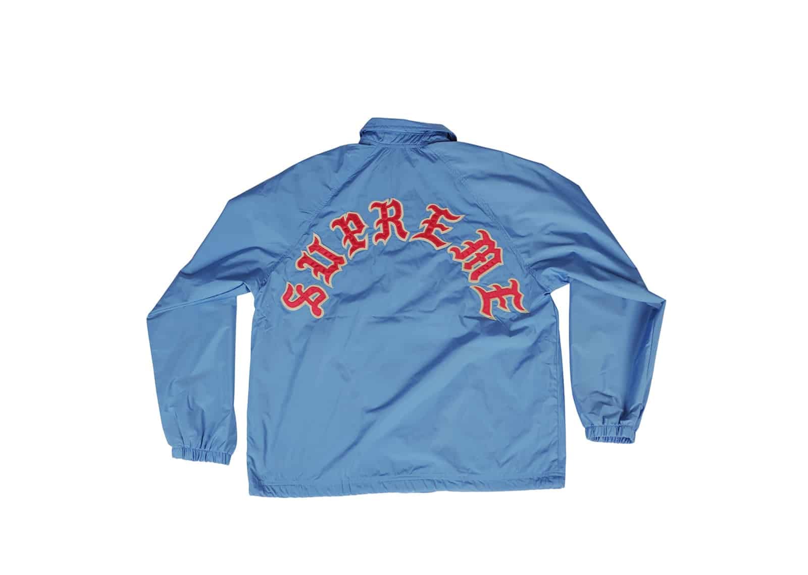 Supreme Clothing & Accessories Supreme Old English Arc Coaches Jacket Light Blue