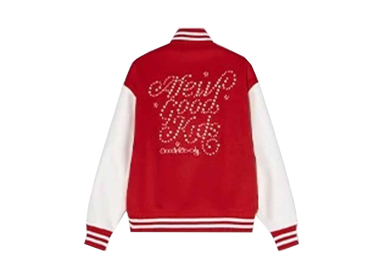 A Few Good Kids Pearls Varsity Jacket Red