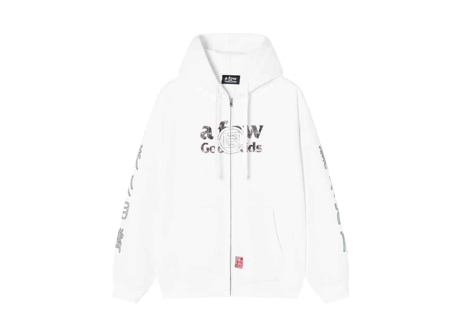 A Few Good Kids x Clot Fade Zip Hoodie White