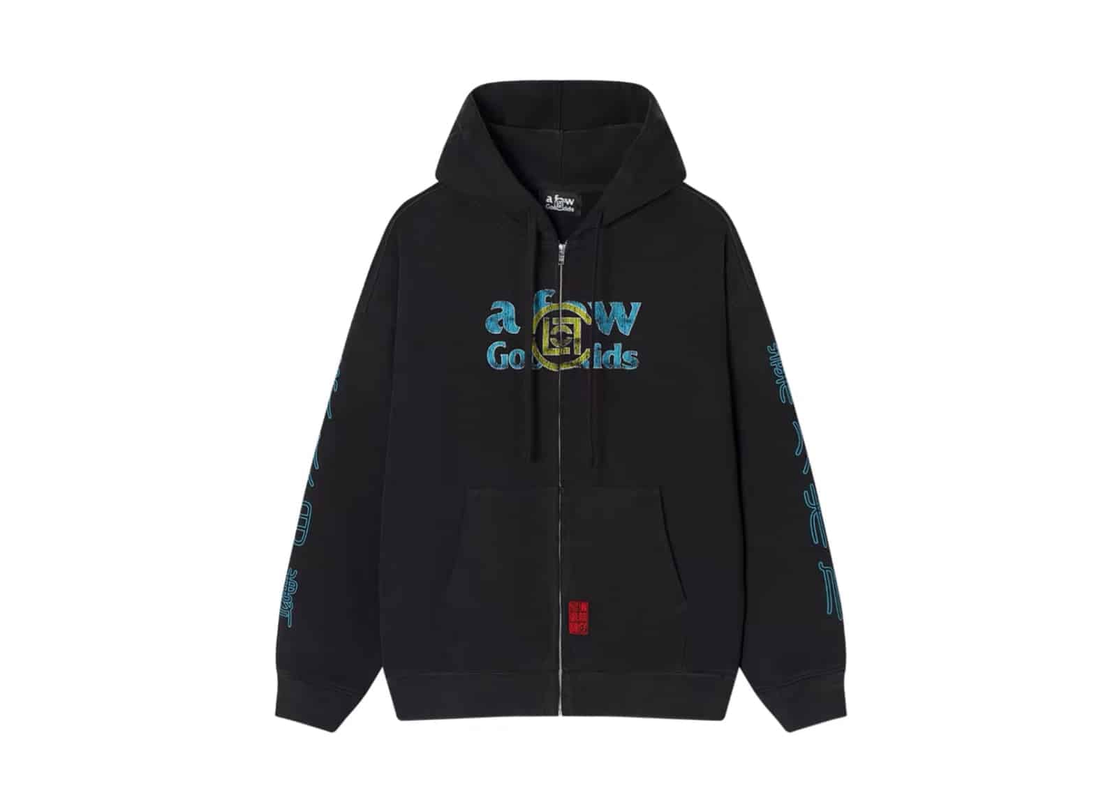 A Few Good Kids x Clot Fade Zip Hoodie Washed Black