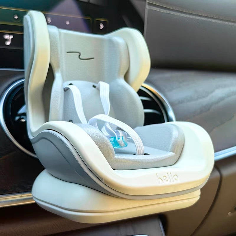 MY Funbox POP MART Labubu Acrylic Baby Car Seat Blue