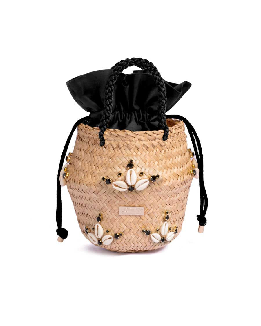 Le Nine Tiny Cotton Bud Bag - Black