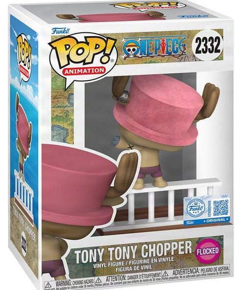 Funko Pop One Piece Straw Hat Pirates Tony Tony Chopper Flocked Exclusive 2332 Vinyl Figure