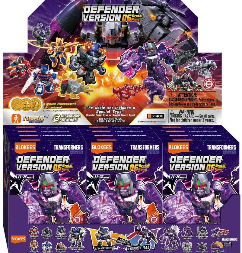 Funko Pop Blokees Transformers Defender Version 06 Brutal Fang Mini Model Kit (1 Blind Box)