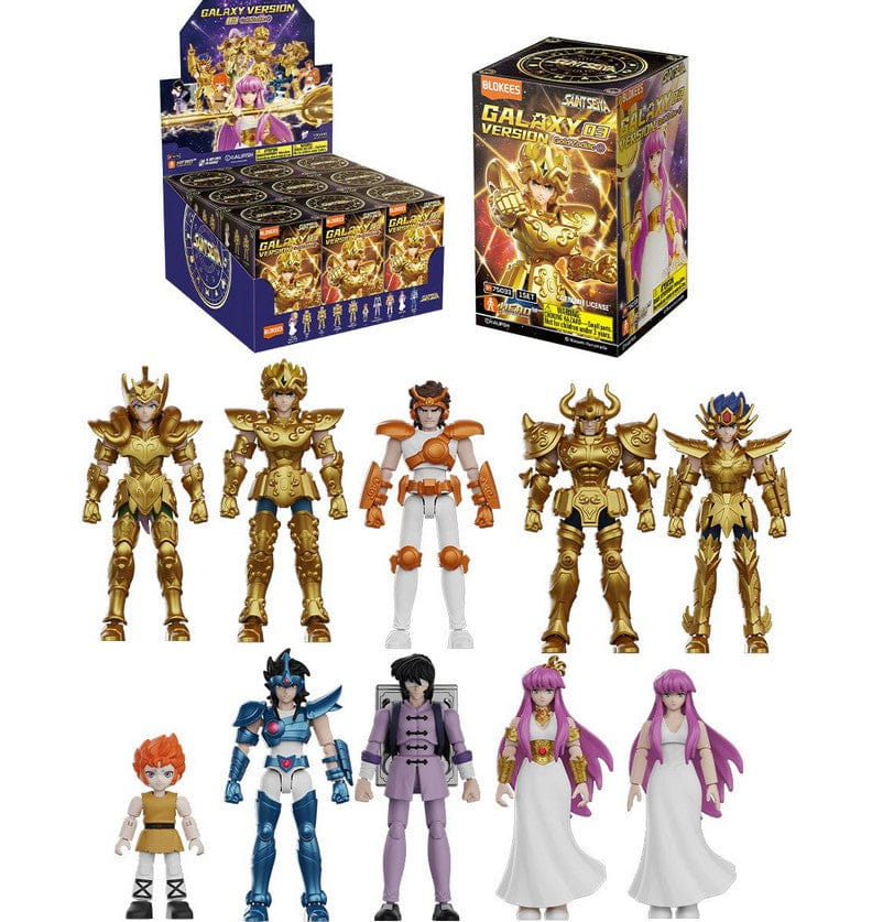 Funko Pop Blokees Saint Seiya Galaxy Version 03 Gold Zodiac (1 Blind Box) Model Kit
