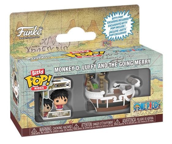 Funko Pop One Piece Monkey D. Luffy with Going Merry Bitty Pop! Ride Vinyl Figure