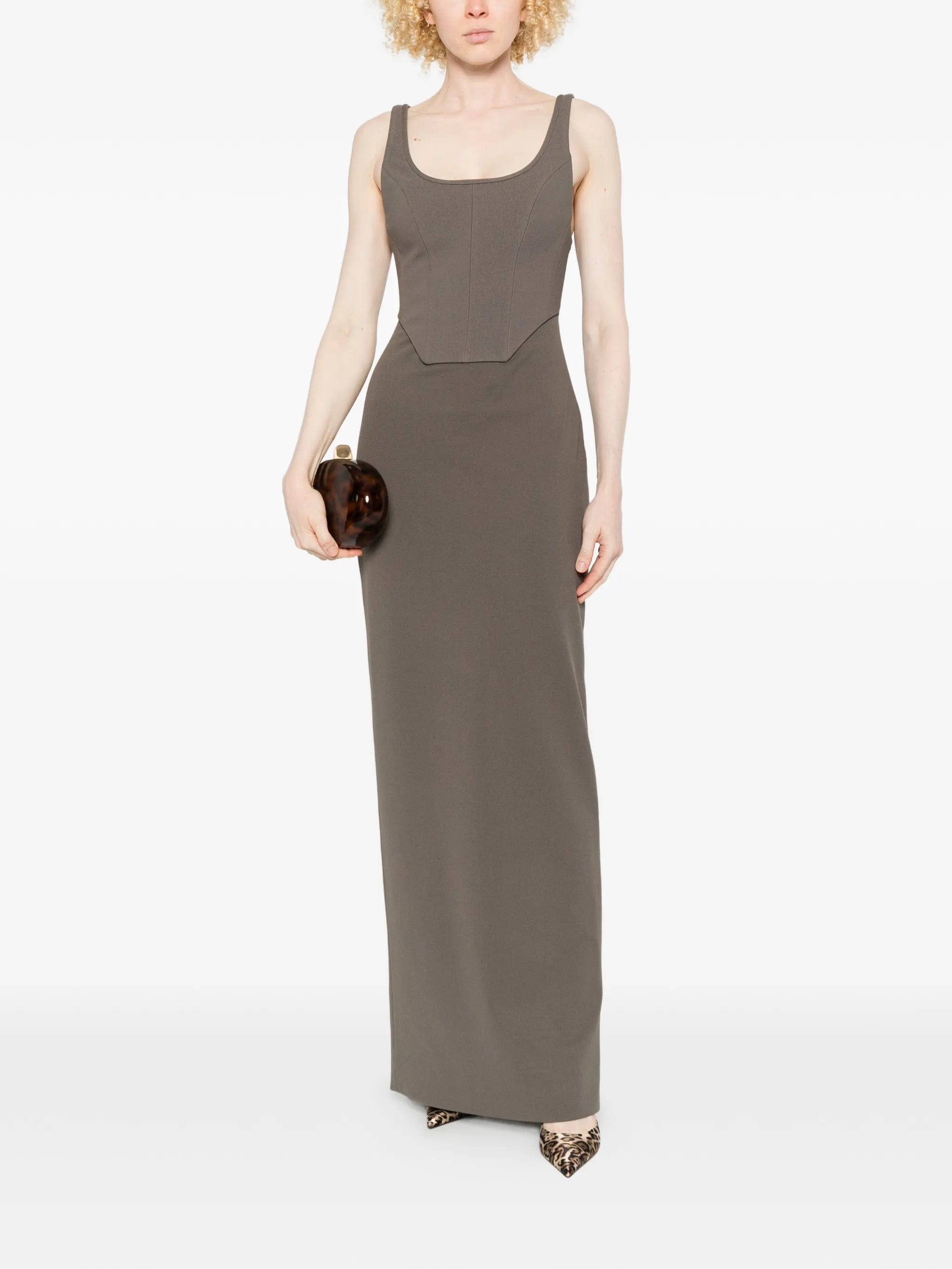 Solace London Noor panel maxi dress