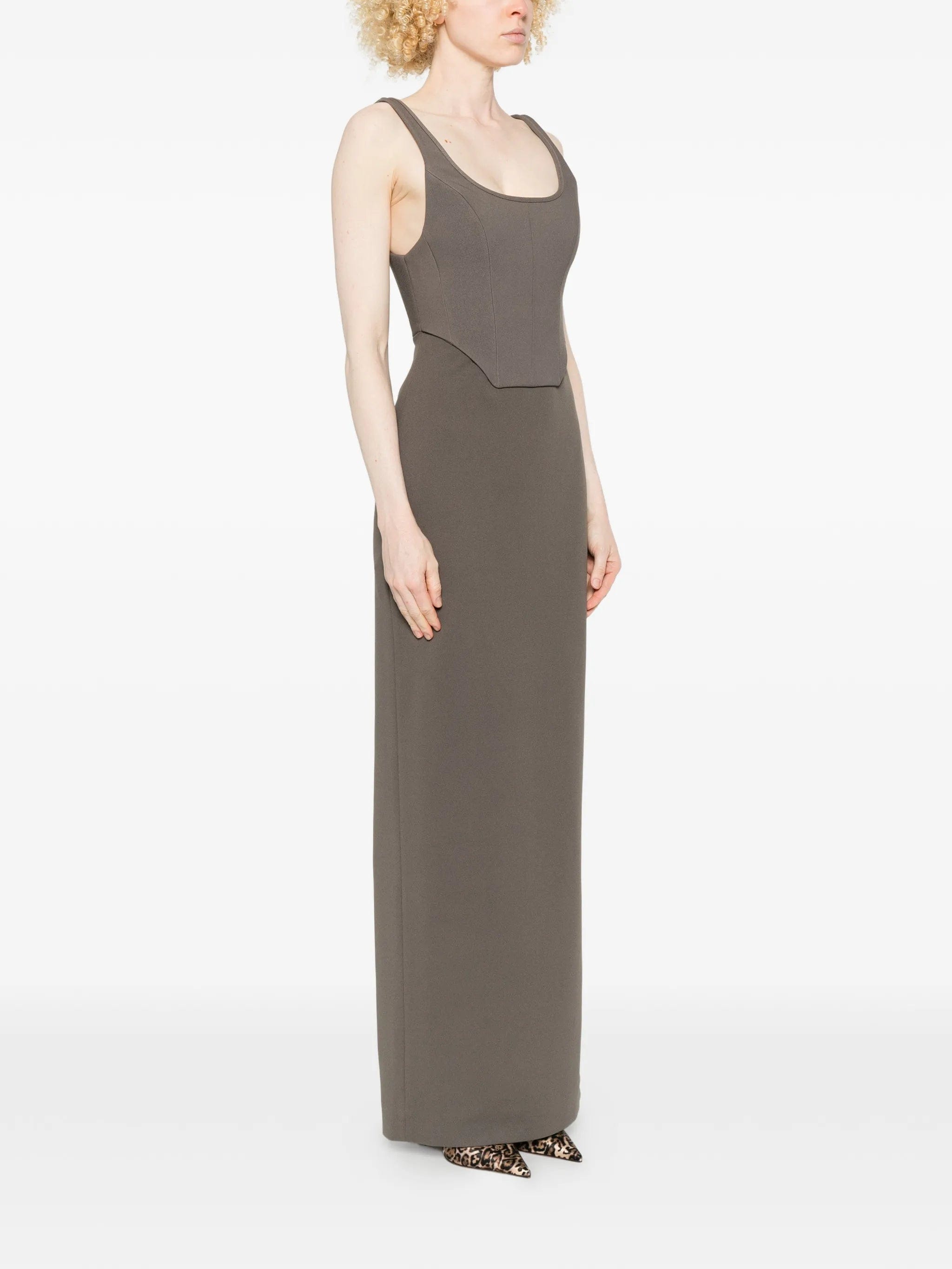 Solace London Noor panel maxi dress