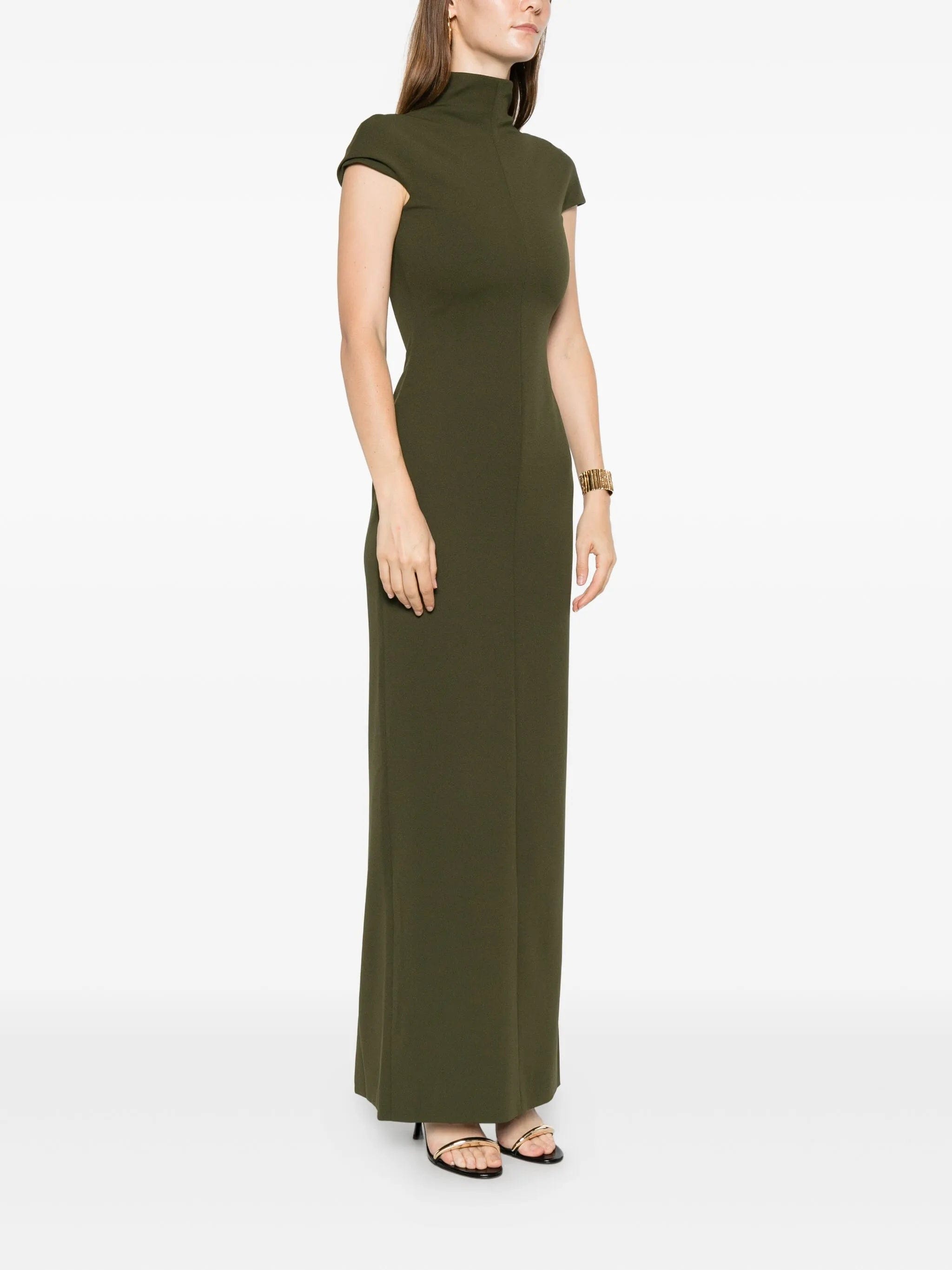 Solace London Lang high - neck maxi dress