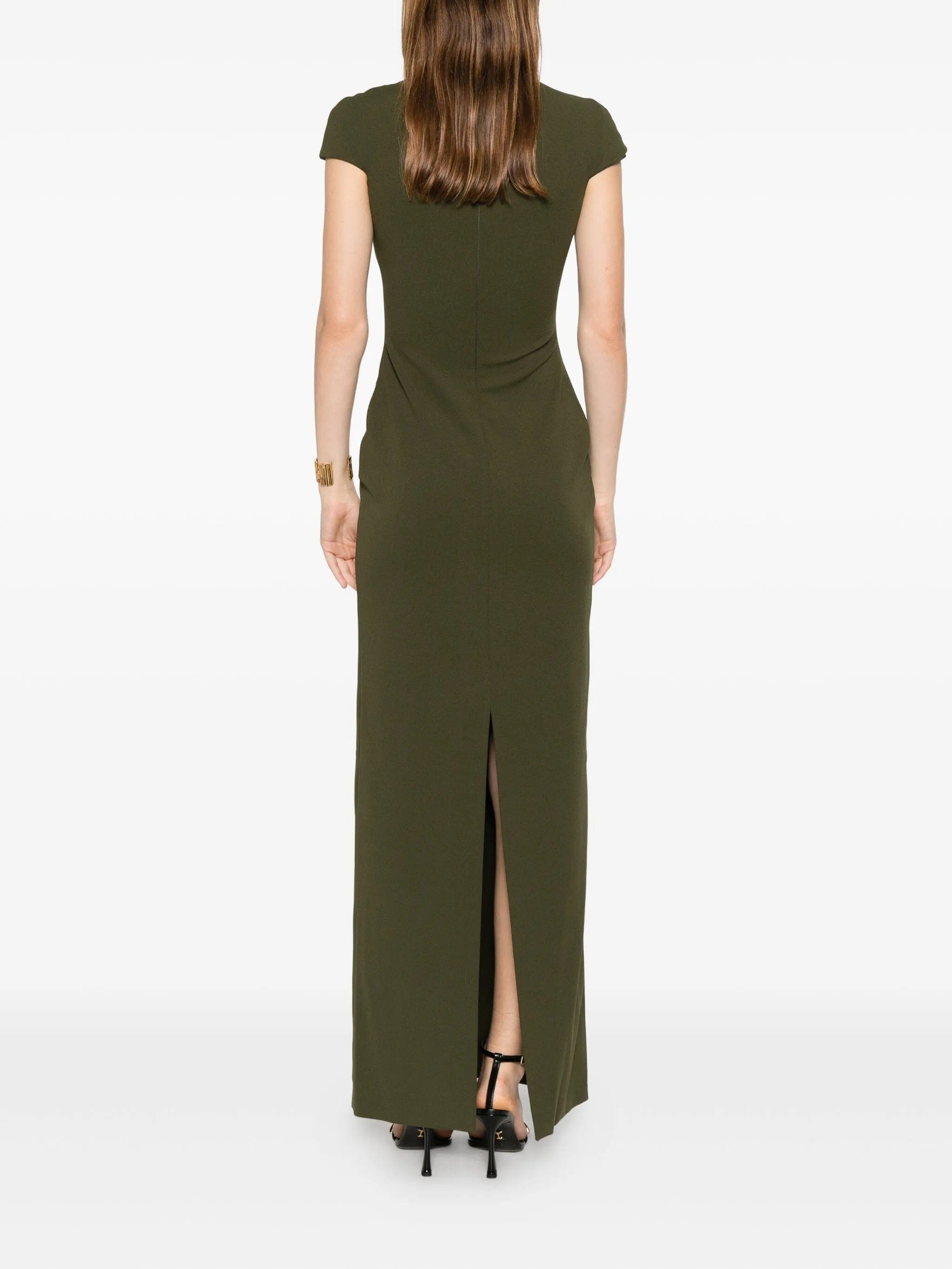 Solace London Lang high - neck maxi dress
