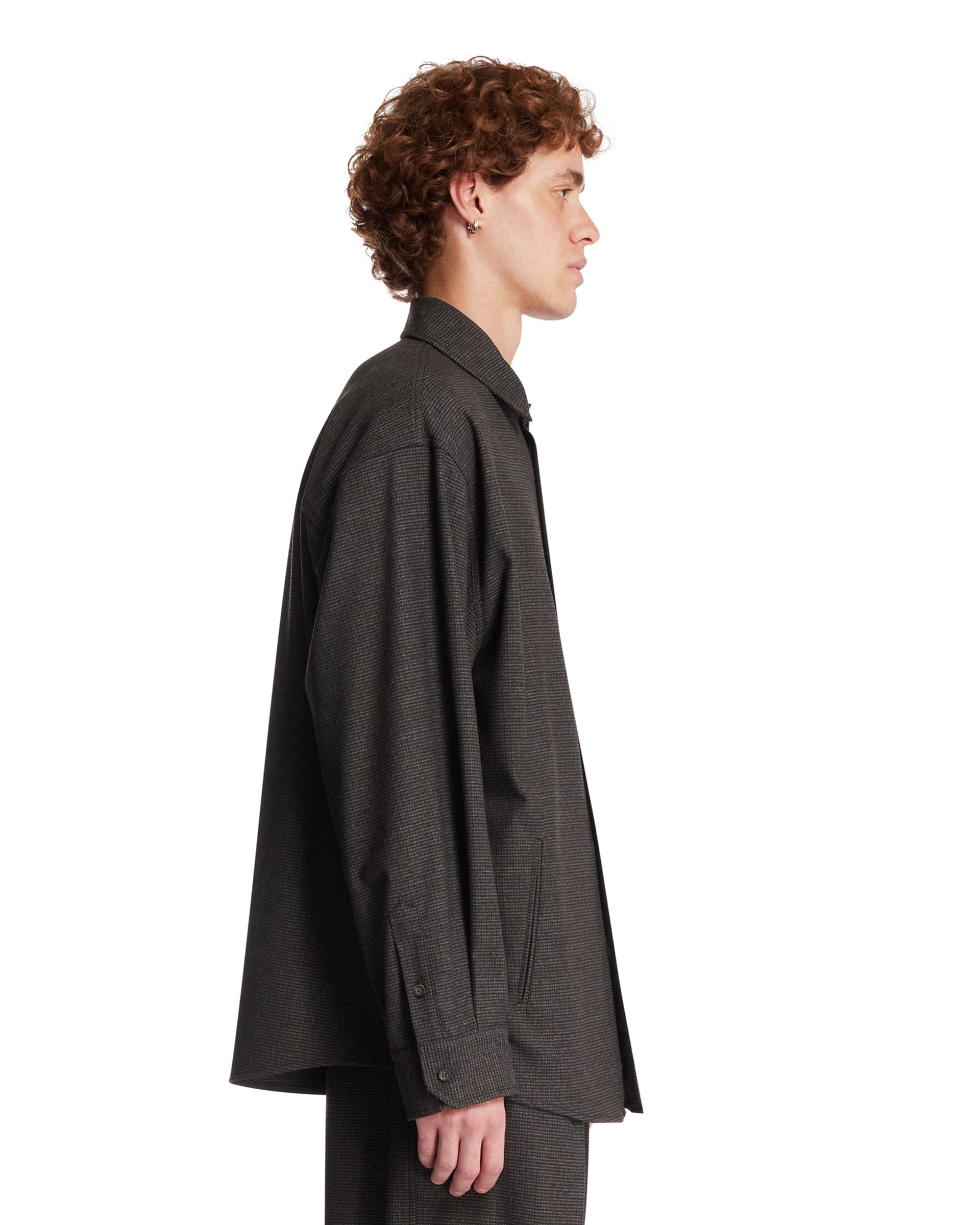 Darkpark Overshirt In Viscosa Keanu Grigia