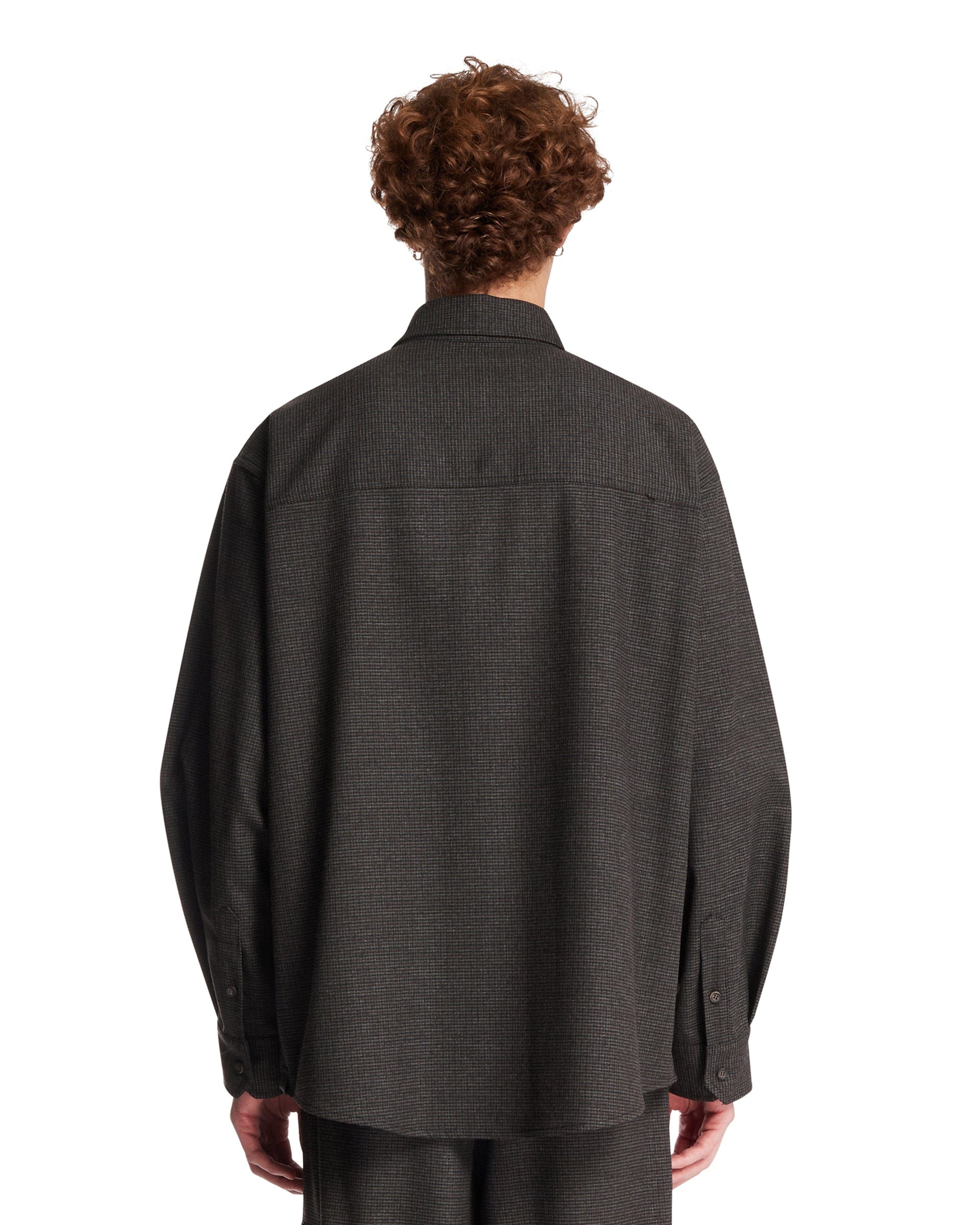 Darkpark Overshirt In Viscosa Keanu Grigia