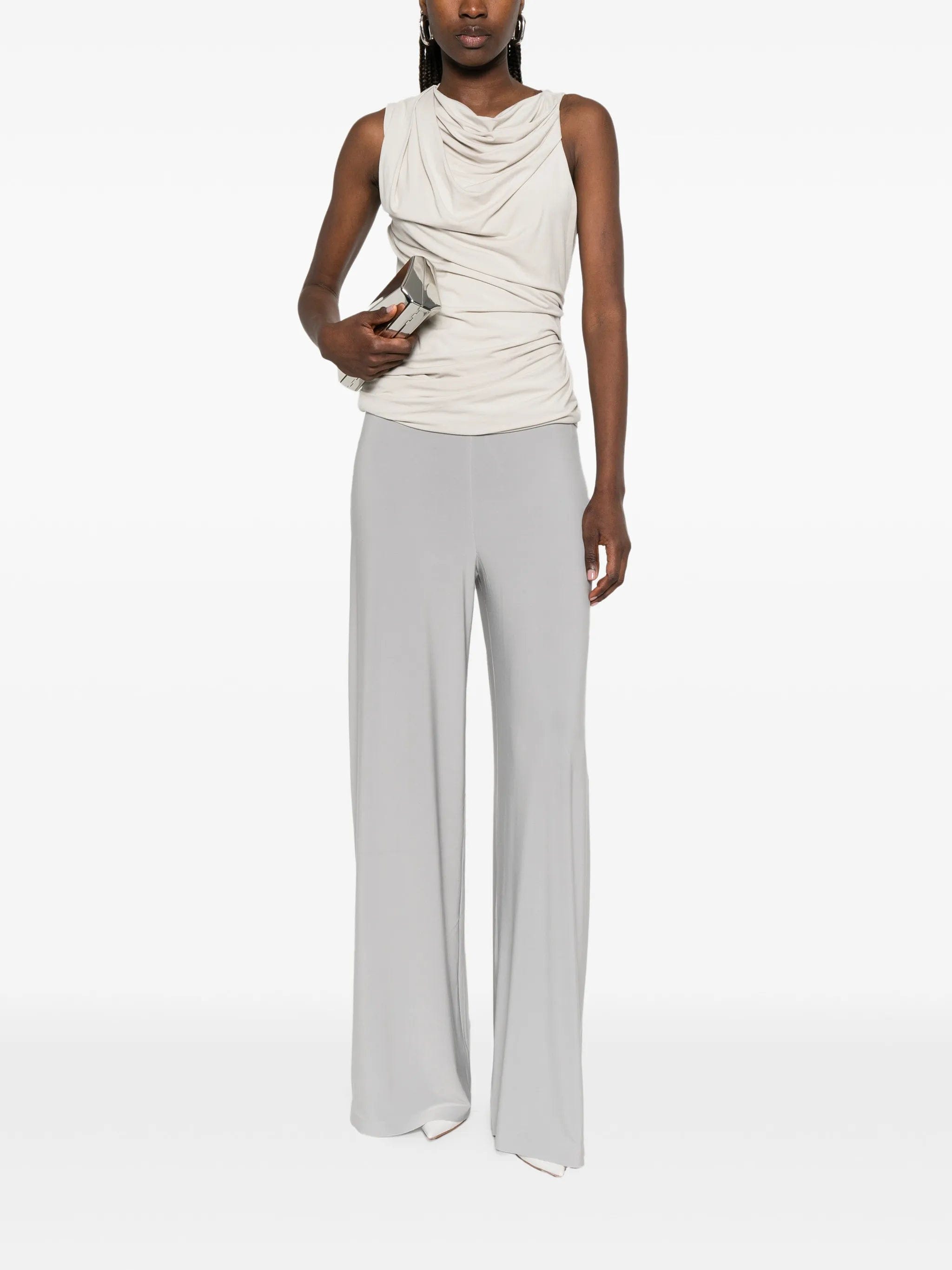 Norma Kamali Bias straight - leg trousers