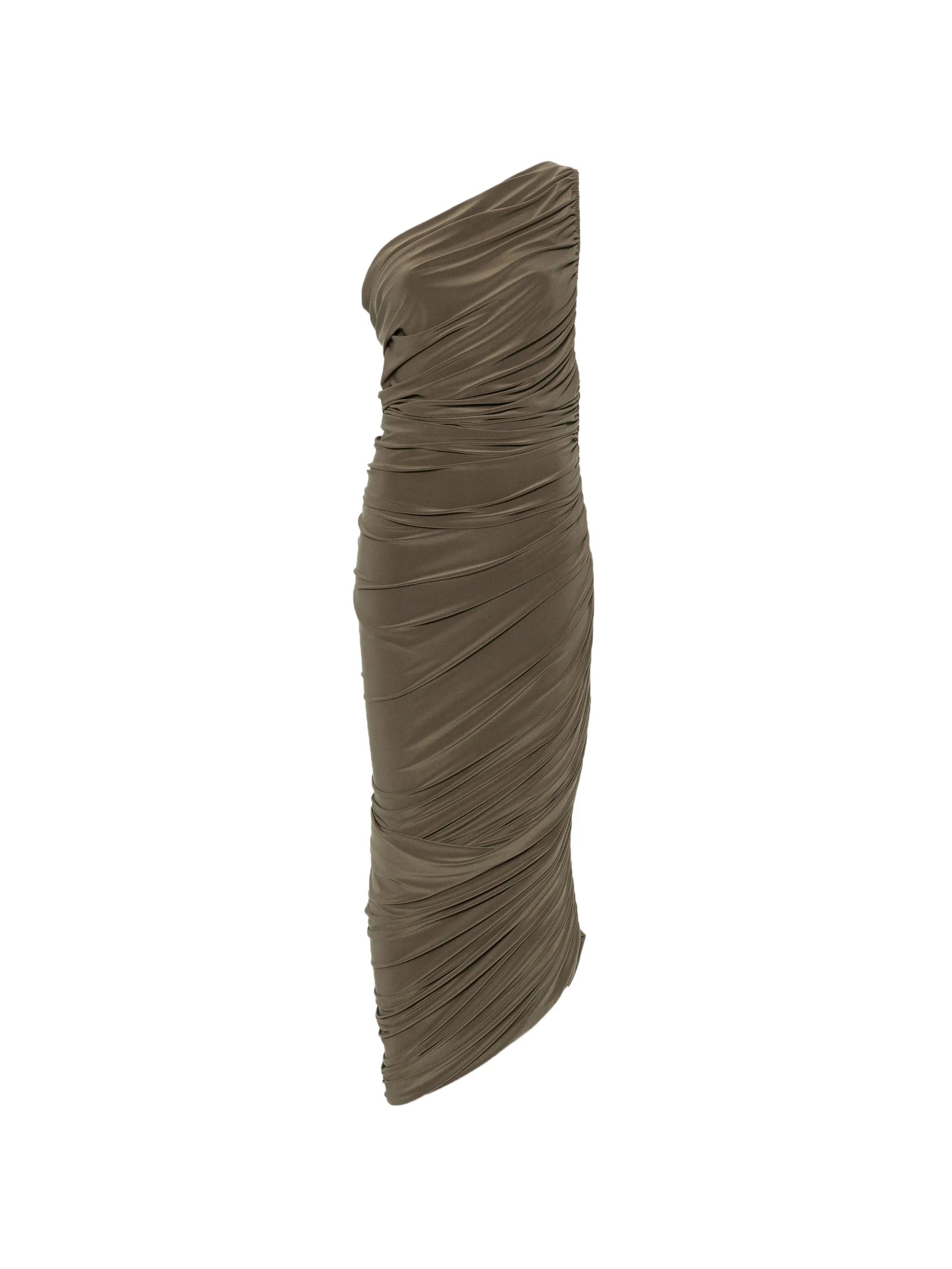 Norma Kamali Diana ruched dress