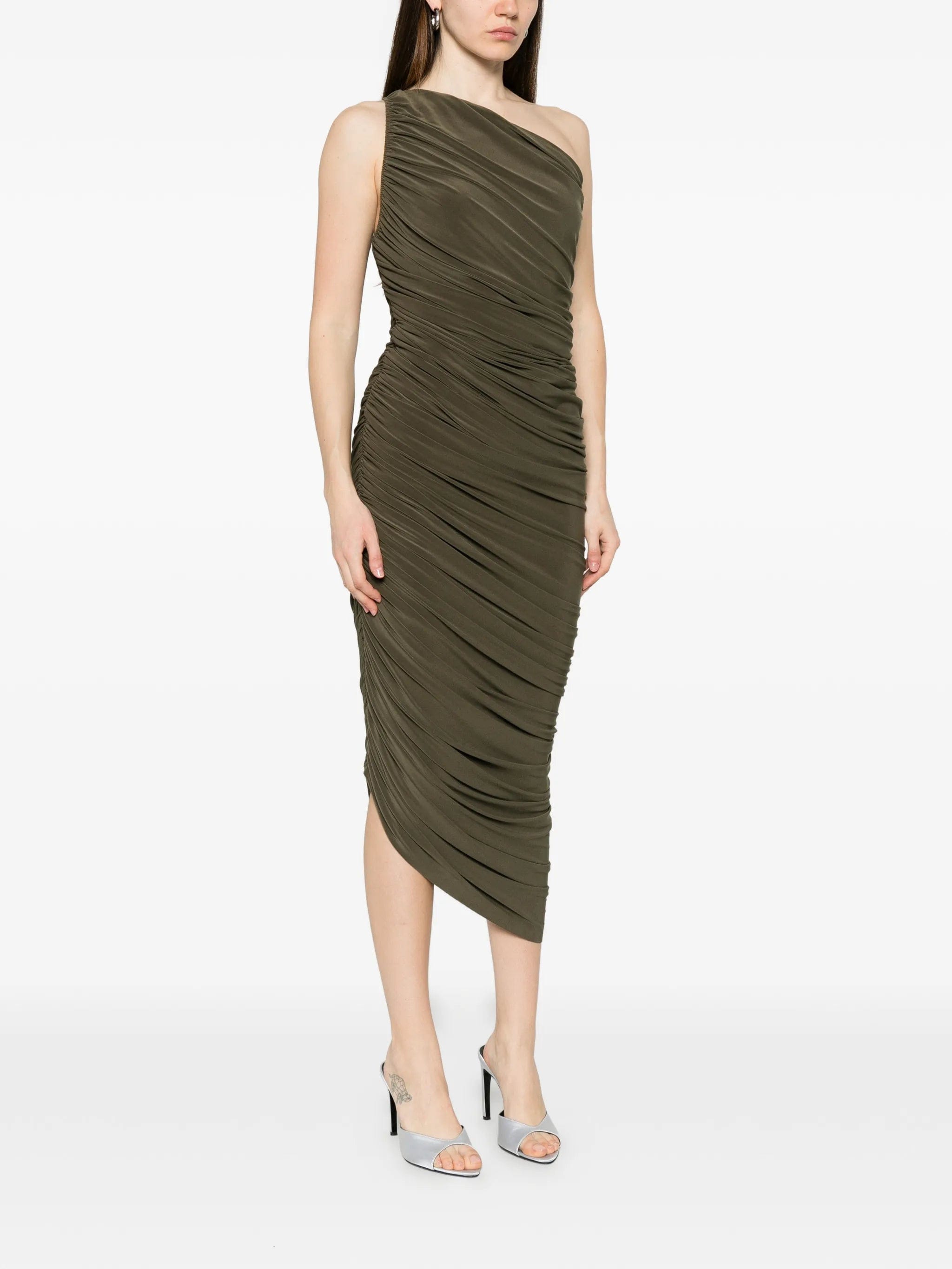 Norma Kamali Diana ruched dress