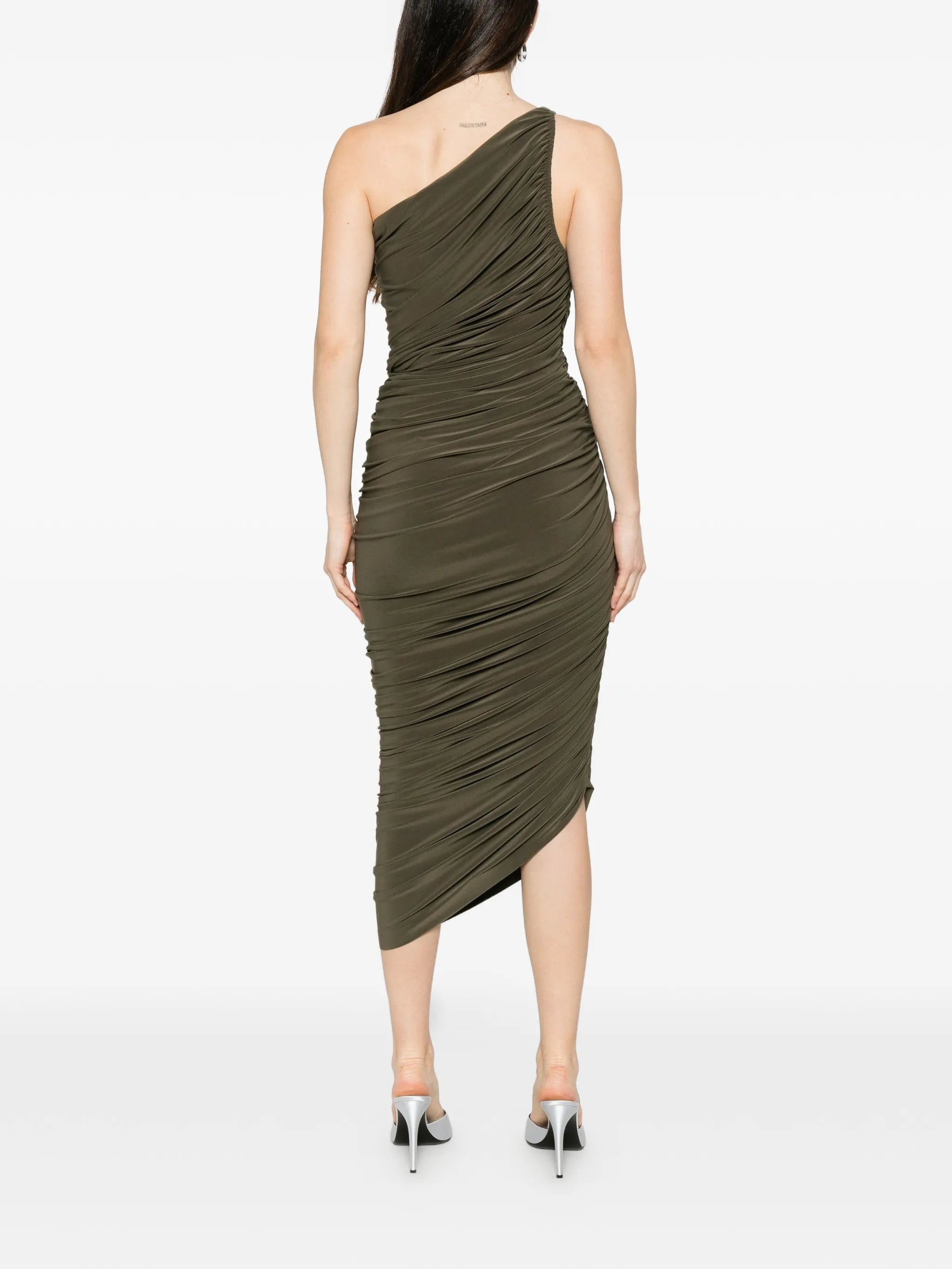 Norma Kamali Diana ruched dress