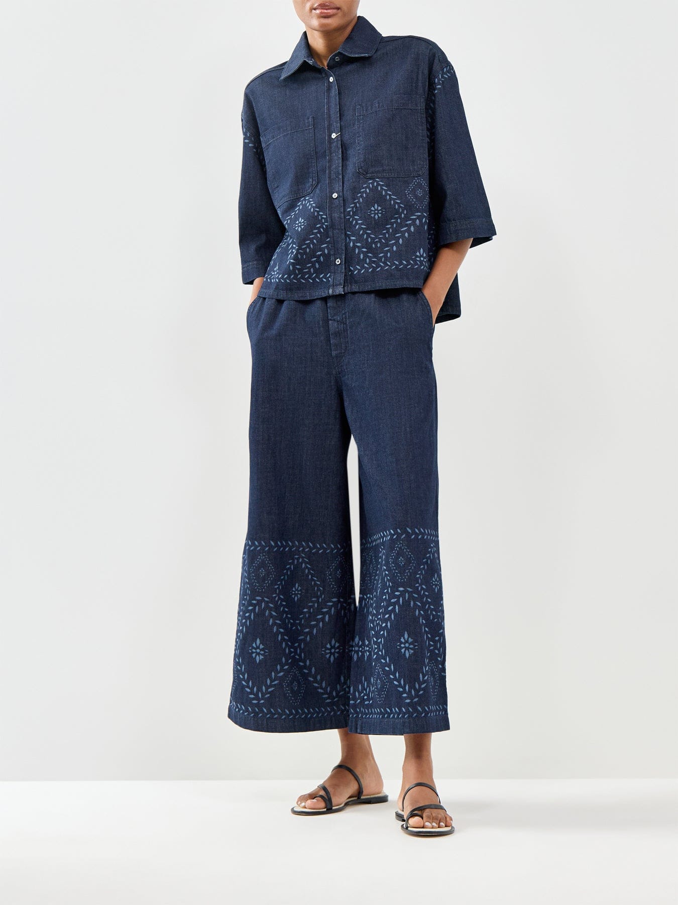 Weekend Max Mara Lampada Wide Leg Jeans Navy