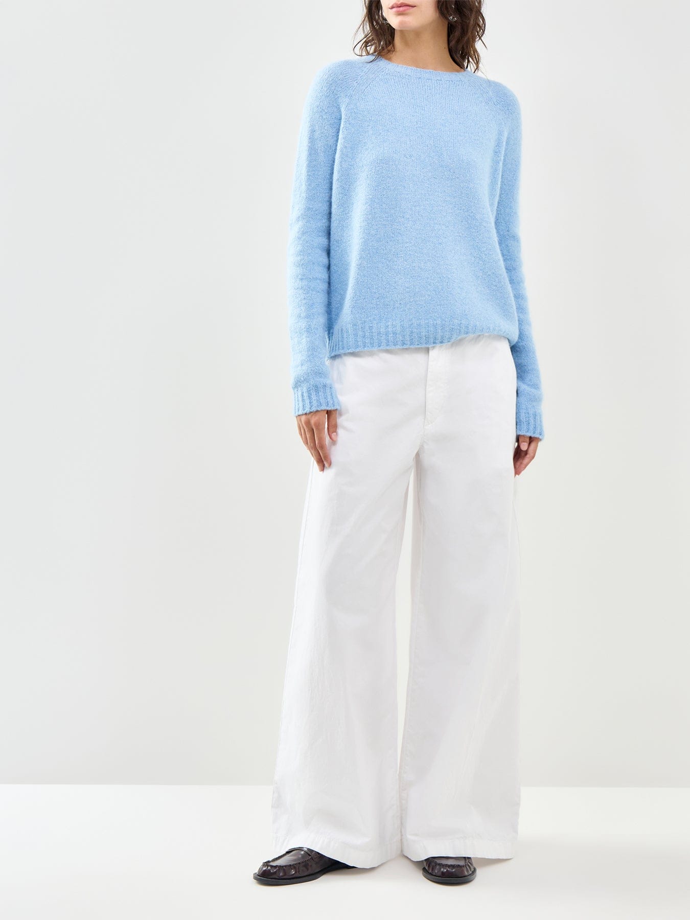 Weekend Max Mara Ghiacci Crew Neck Jumper Blue