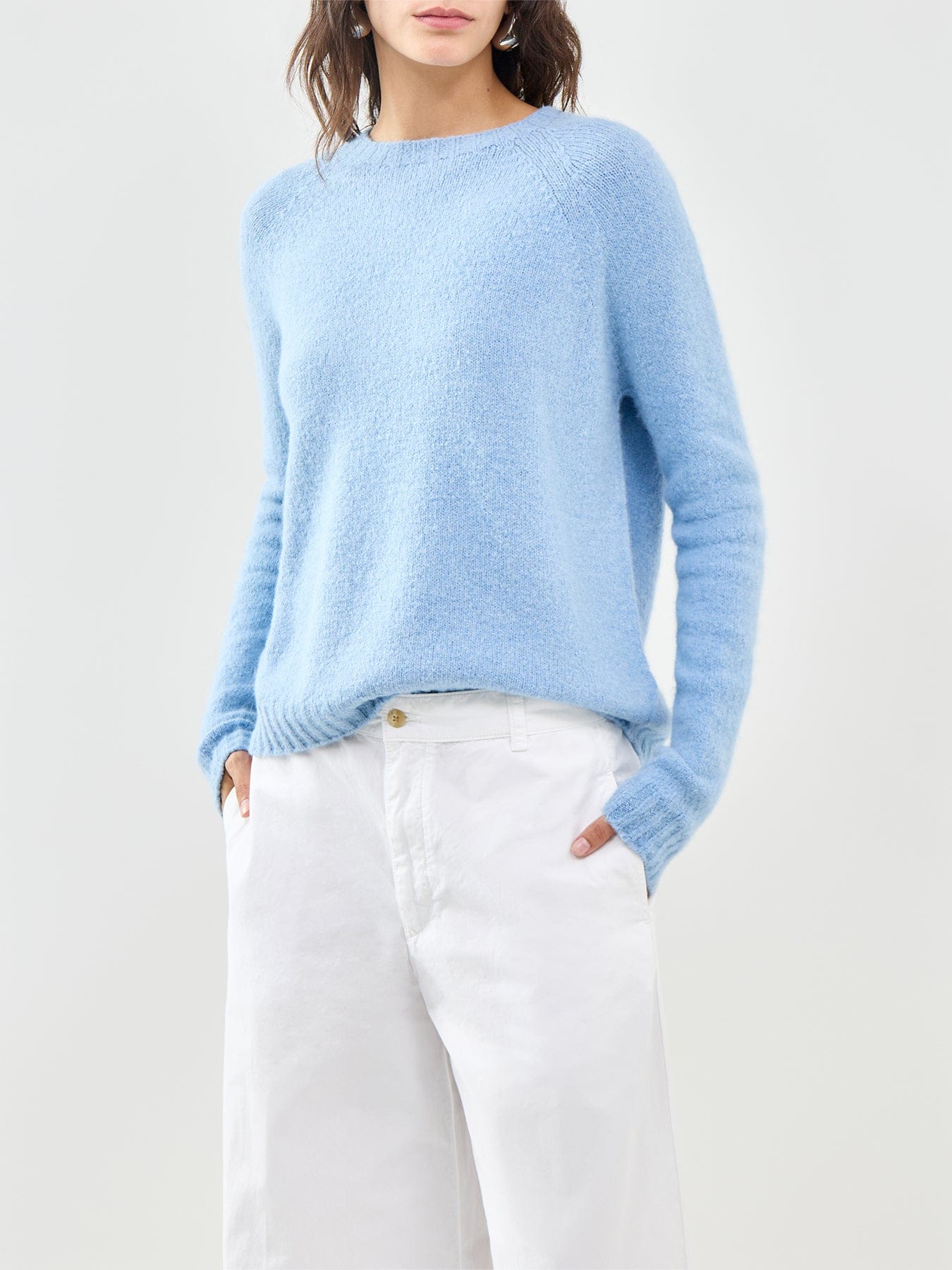 Weekend Max Mara Ghiacci Crew Neck Jumper Blue