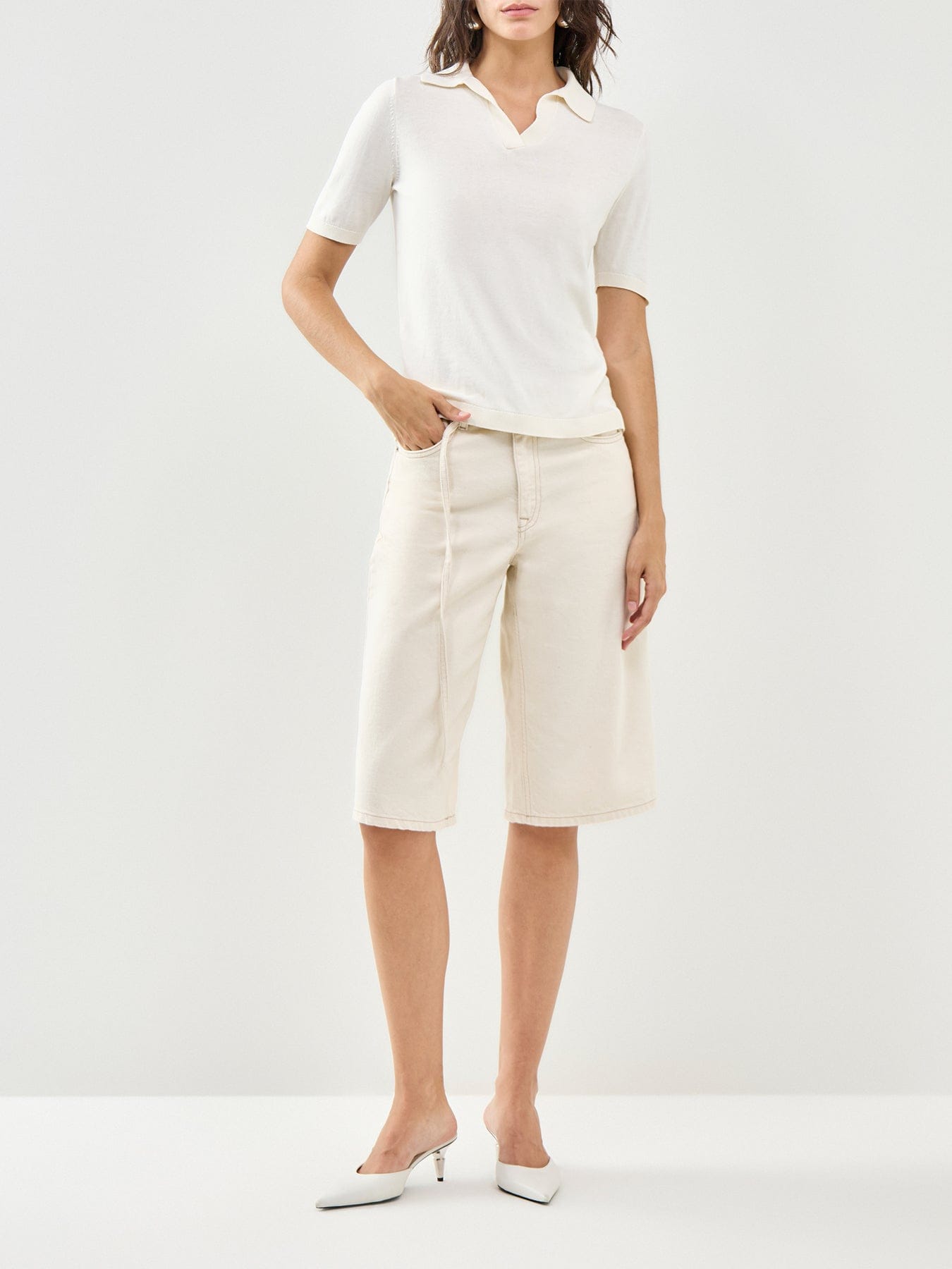 Weekend Max Mara Roncolo Polo Shirt Cream