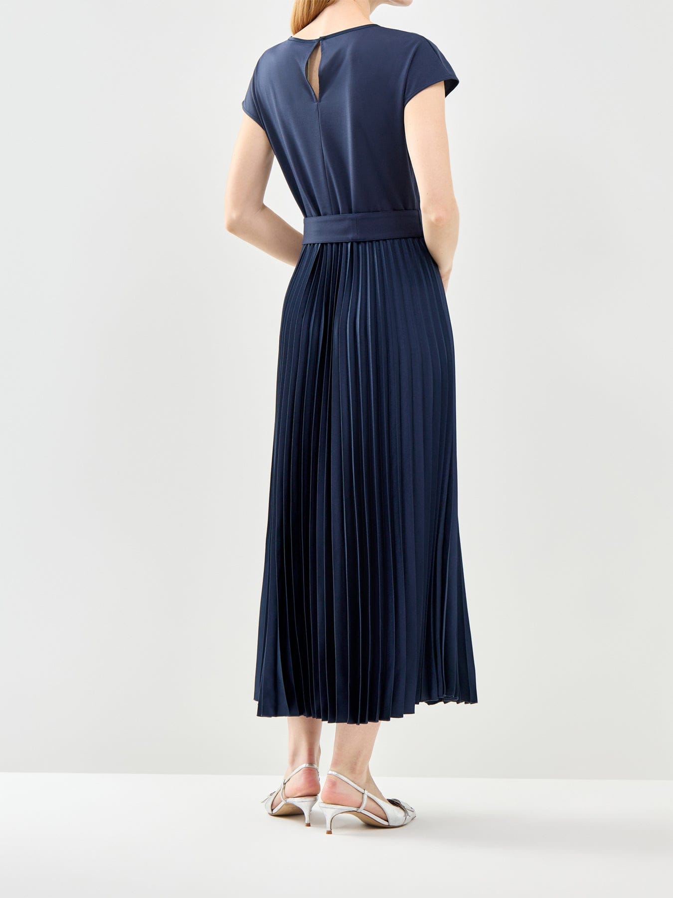Weekend Max Mara Gela Jersey A - Line Dress Navy