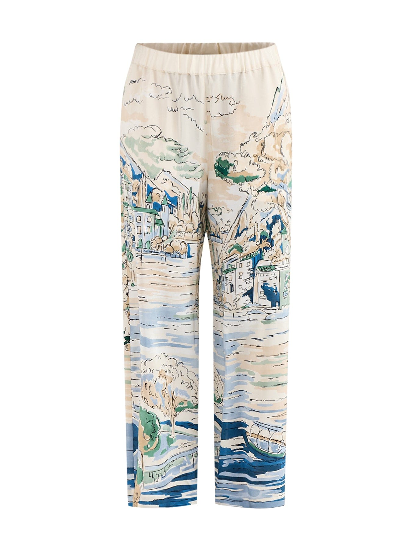 Weekend Max Mara Curva Trousers Blue