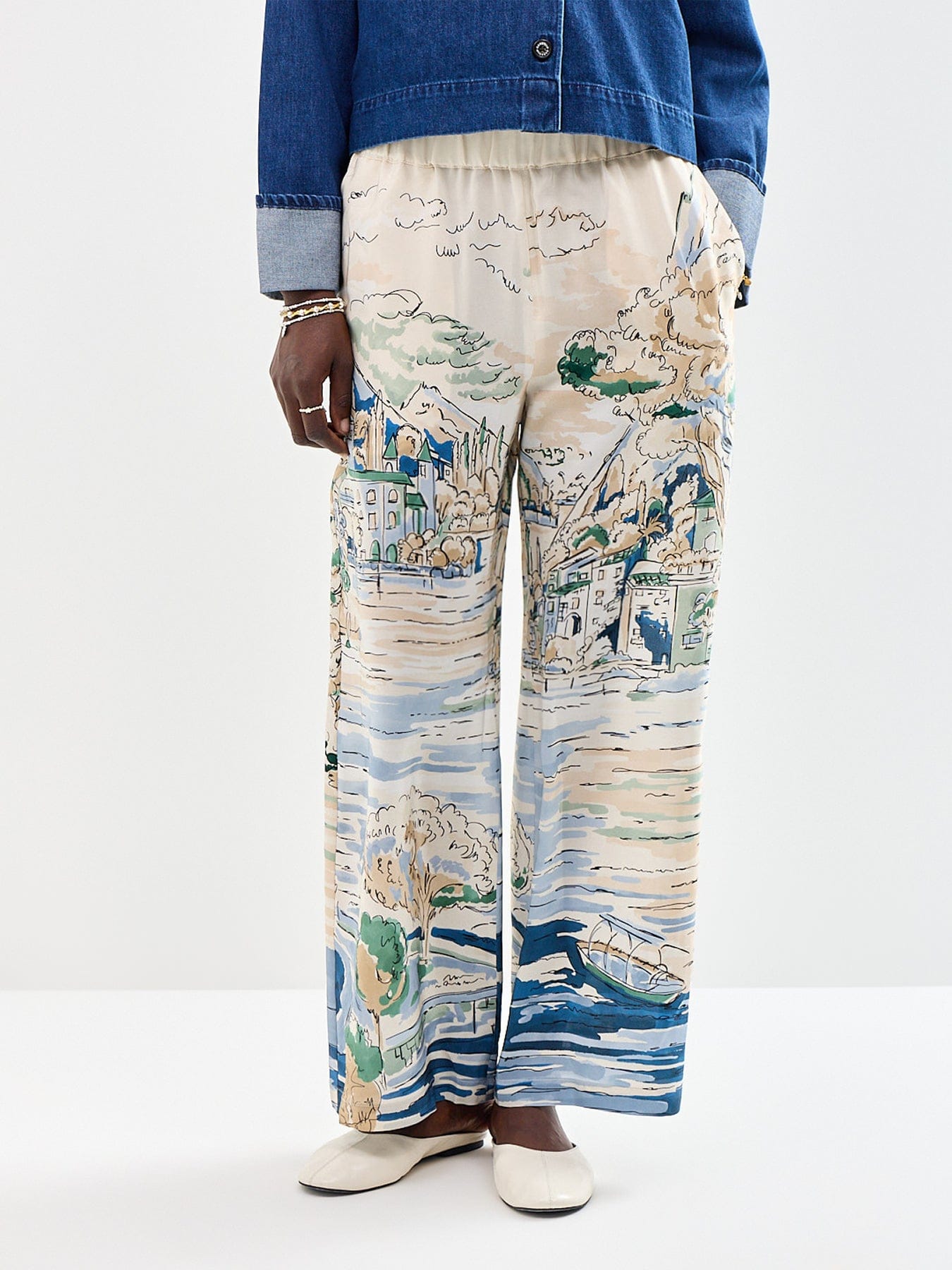 Weekend Max Mara Curva Trousers Blue
