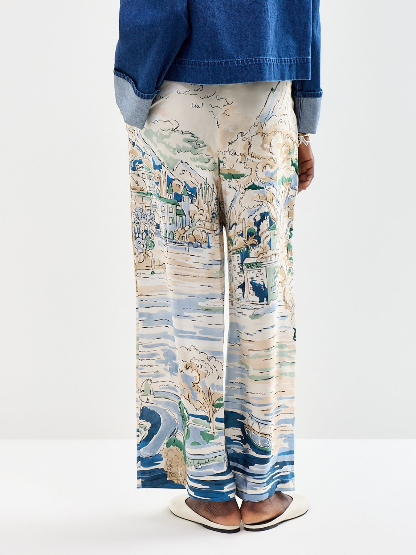Weekend Max Mara Curva Trousers Blue