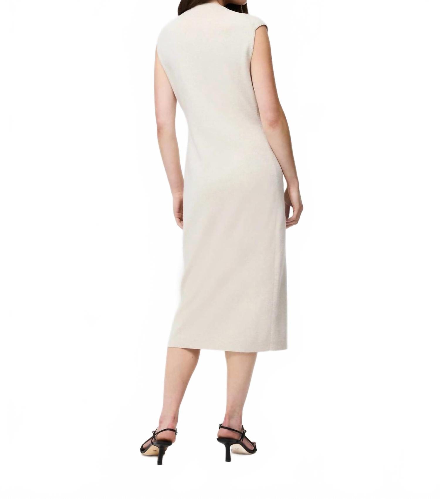Knit Marley Knit Buttondown Midi Dress In Oatmeal Mel