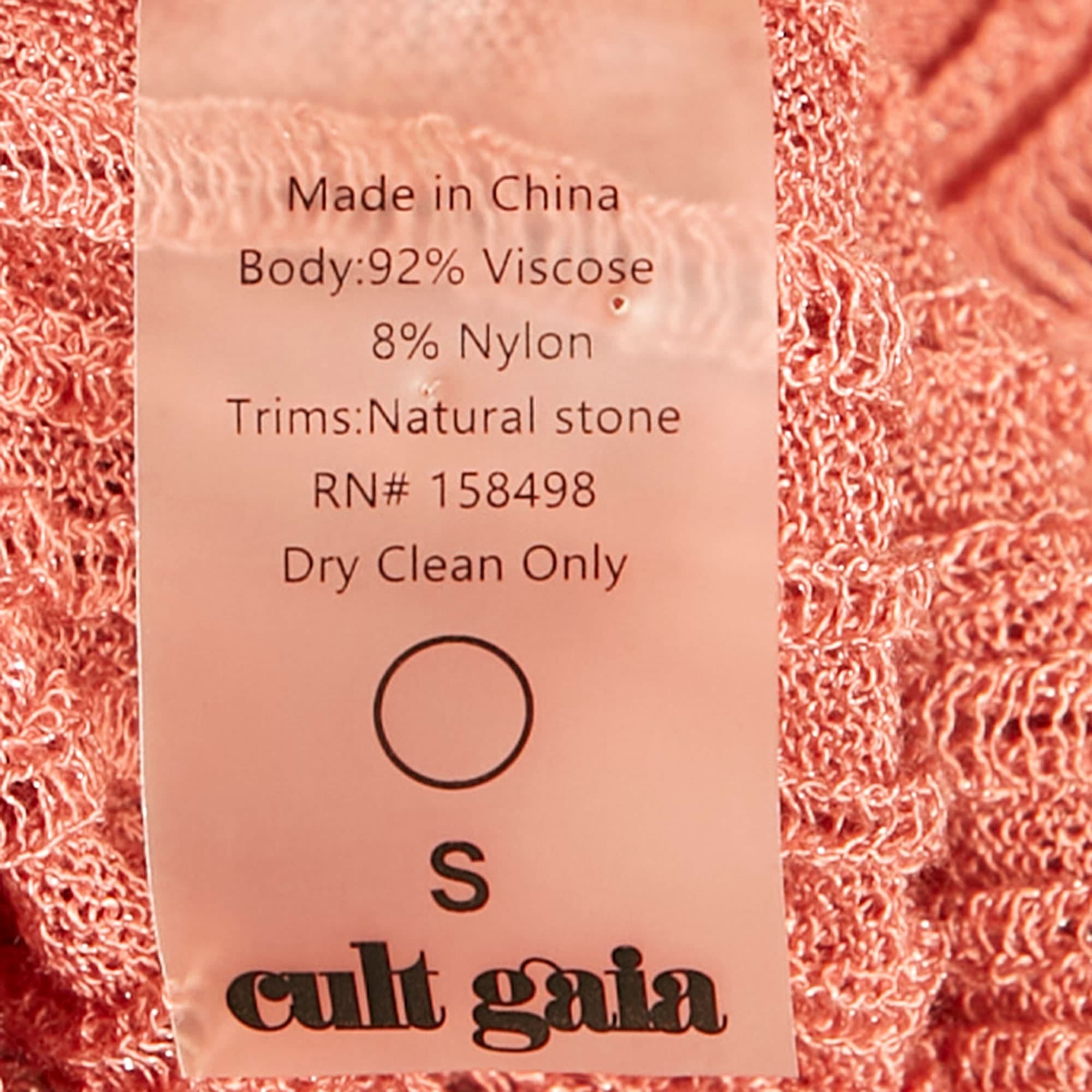 Knit Pink Lurex Rib Knit Semi Sheer Bodycon Dress