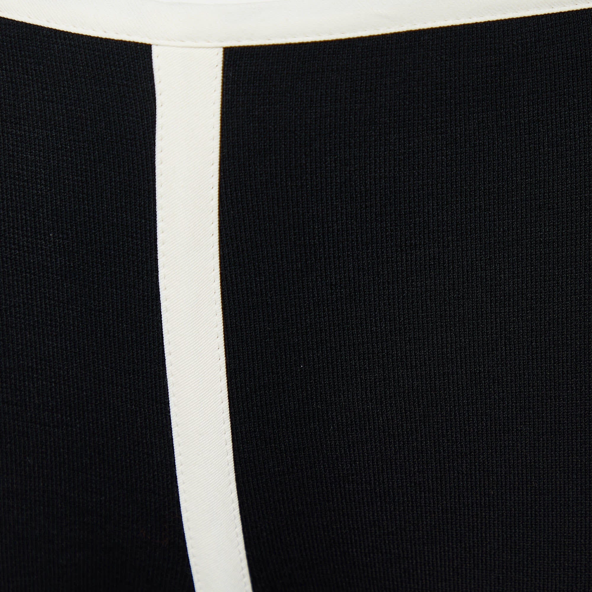 Knit Black Cotton Knit Capri Pants