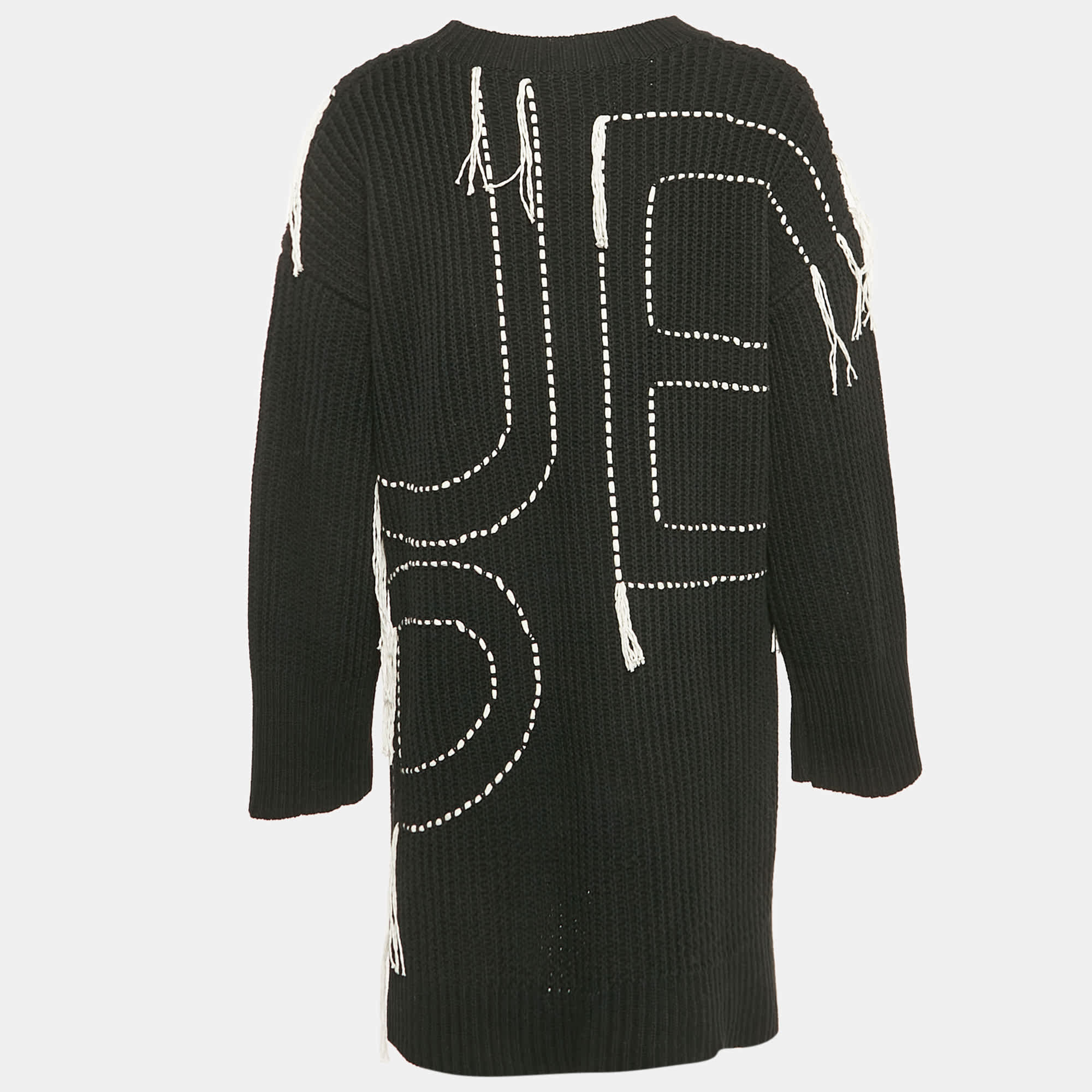 Knit Black Fancy Knit Jumper