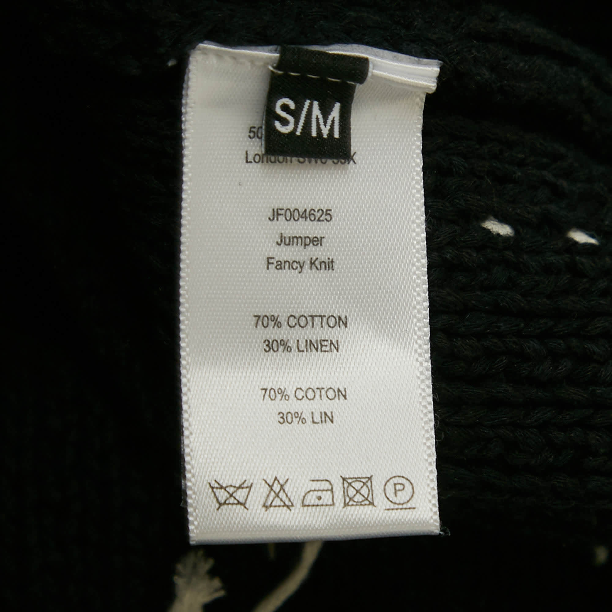 Knit Black Fancy Knit Jumper