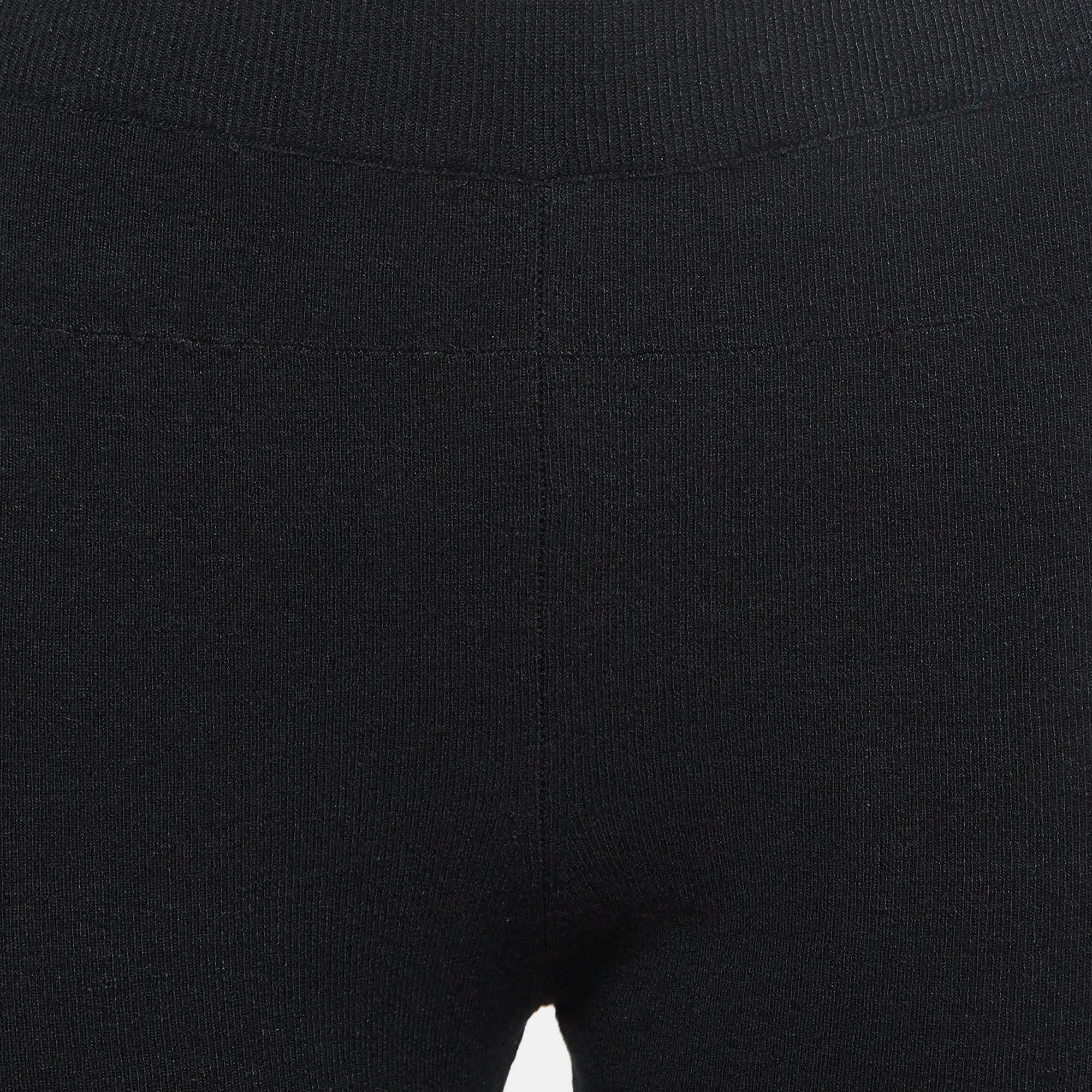 Knit Black Rib Knit Sierra Biker Shorts