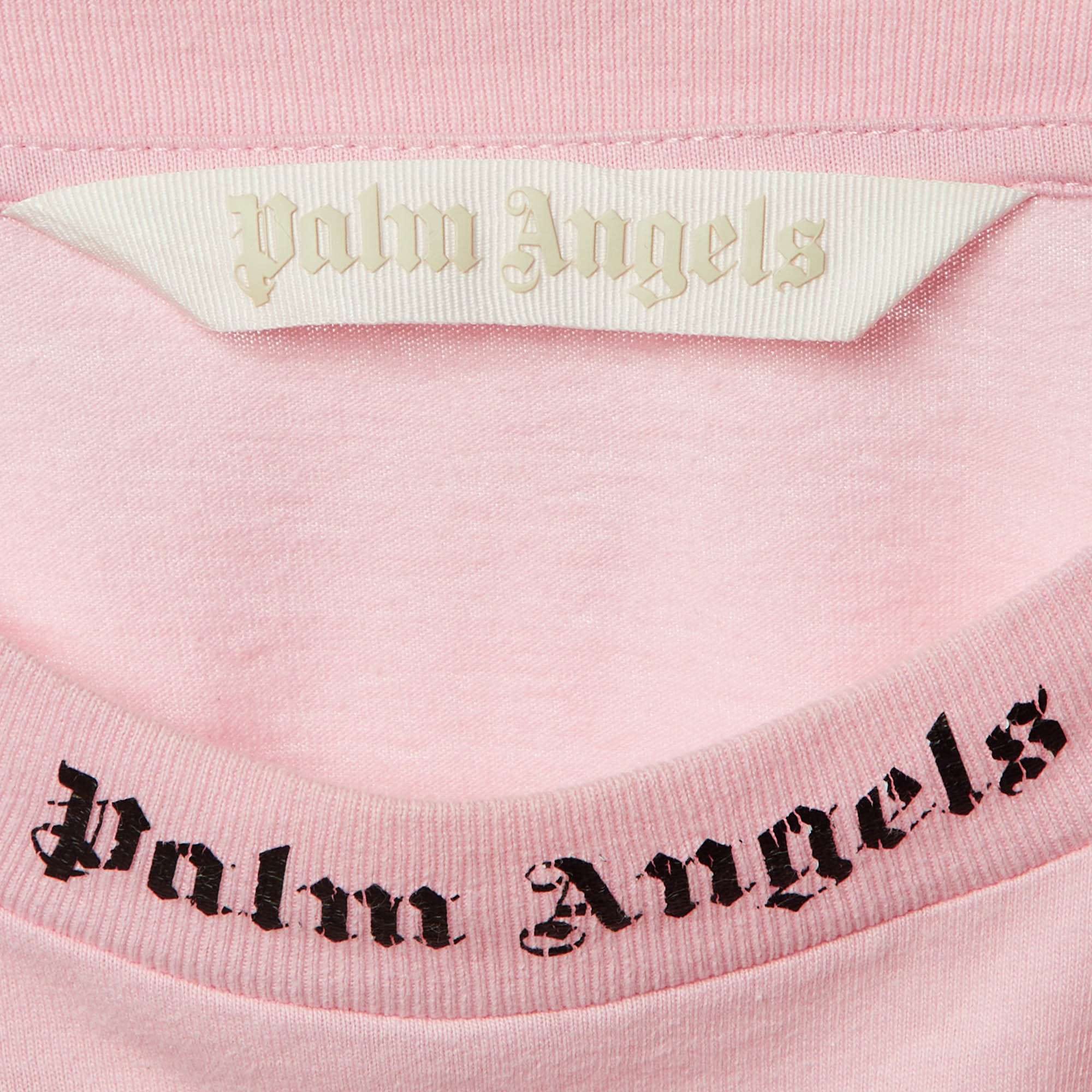 Knit Pink Cotton Knit Oversized T - Shirt