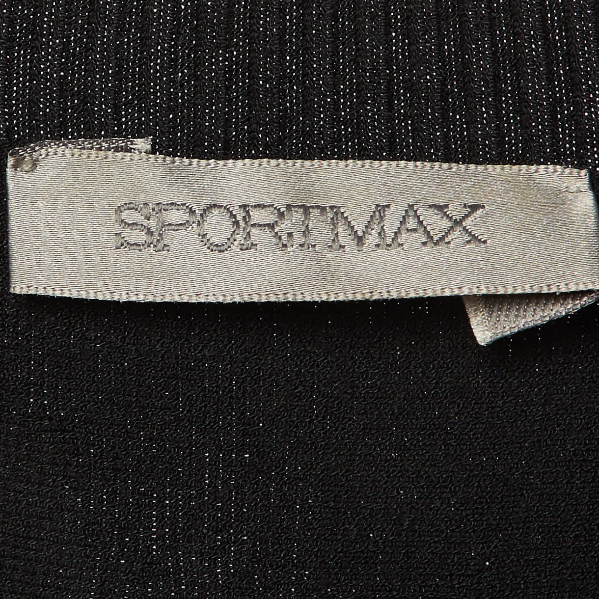 Knit Black Knit Flared Mini Dress