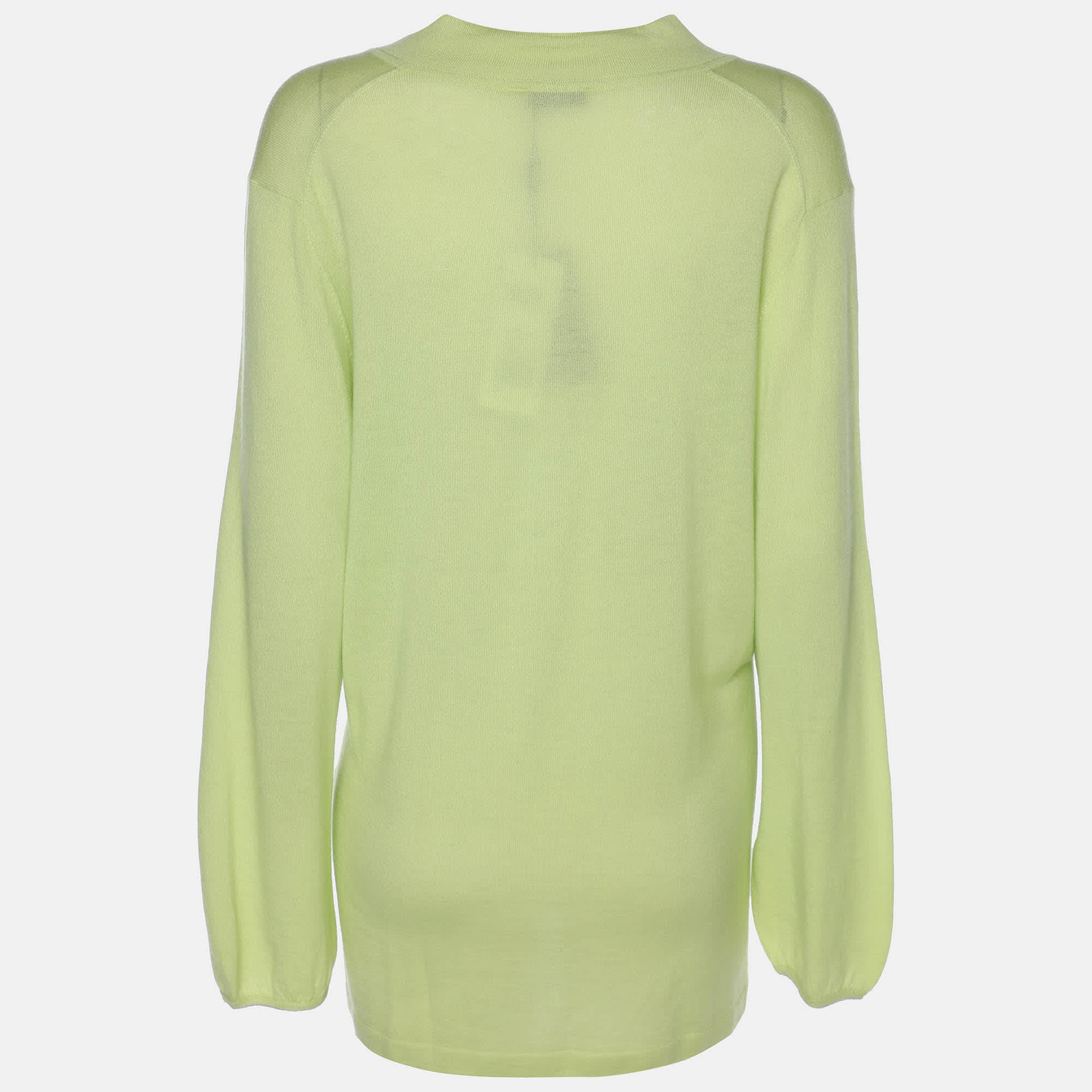 Knit Basler Green Stretch Knit Long Sleeve Shirt
