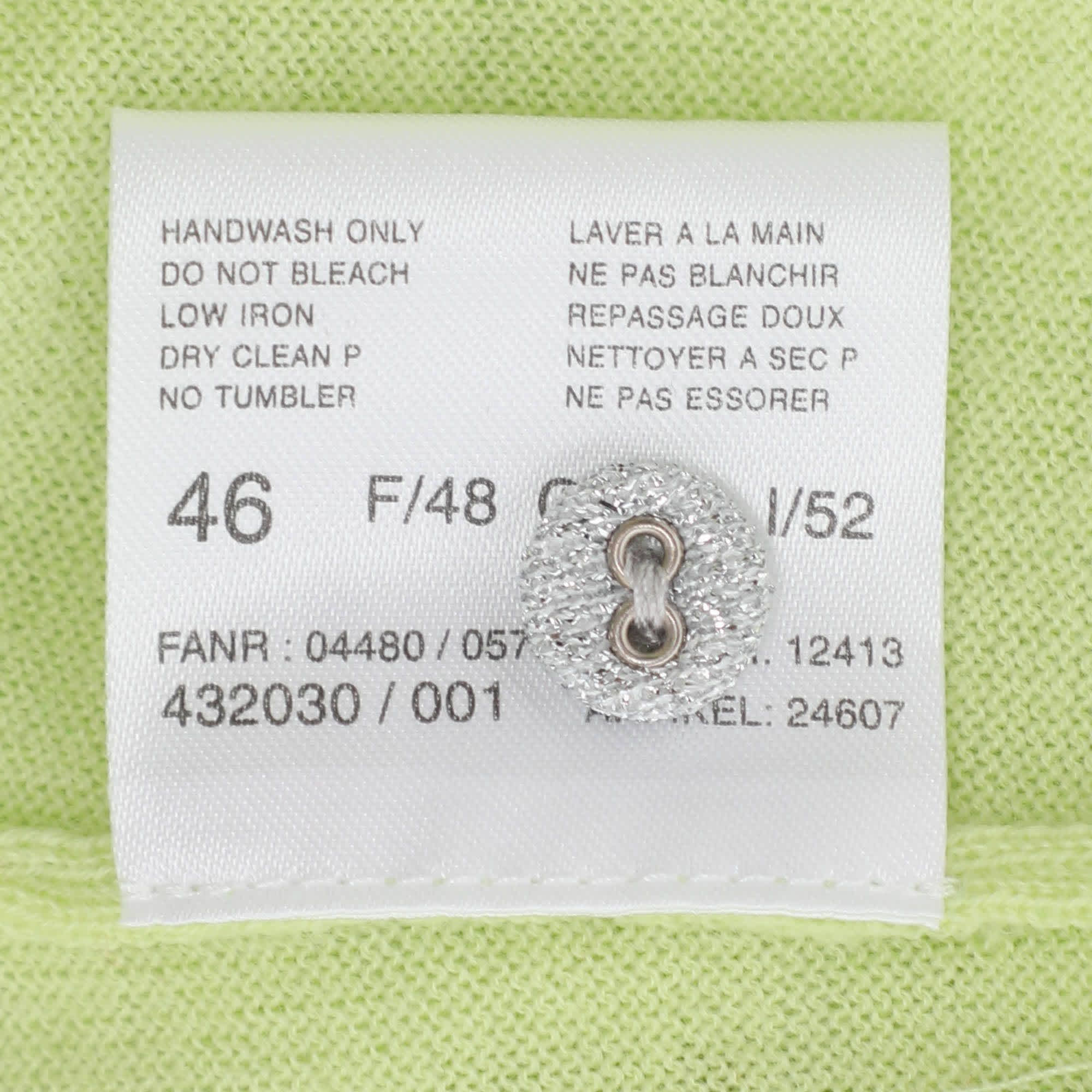 Knit Basler Green Stretch Knit Long Sleeve Shirt