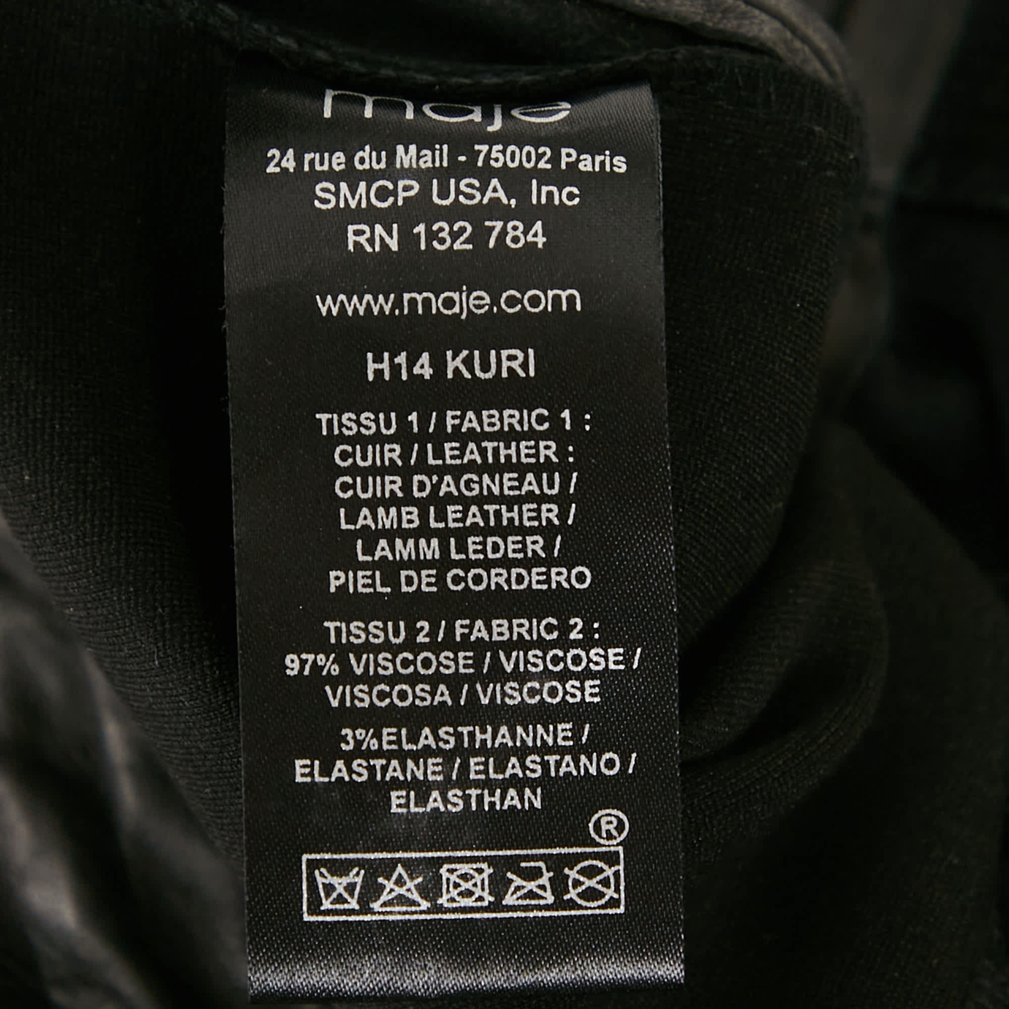 Knit Black Leather And Knit Trousers